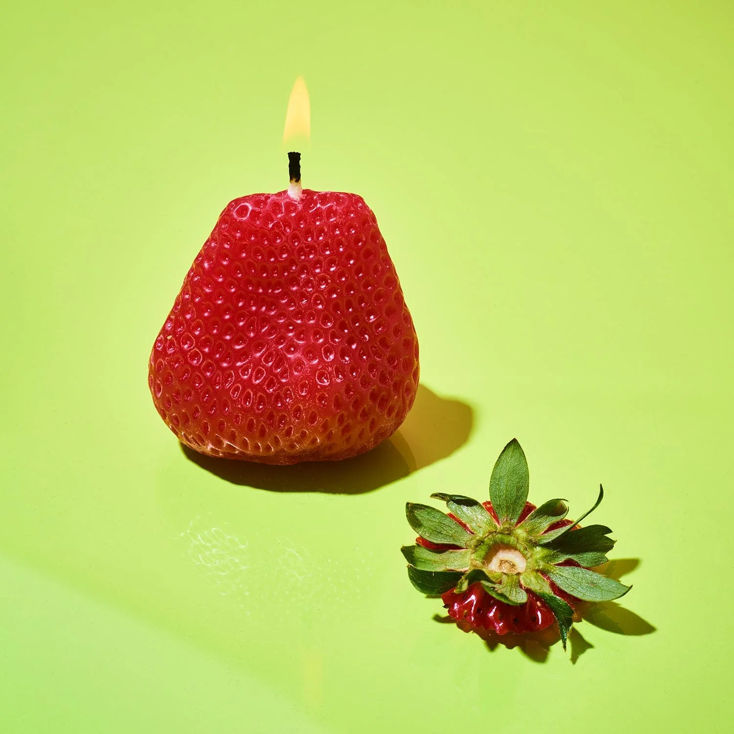 Strawberry Beeswax Candles - Image 4