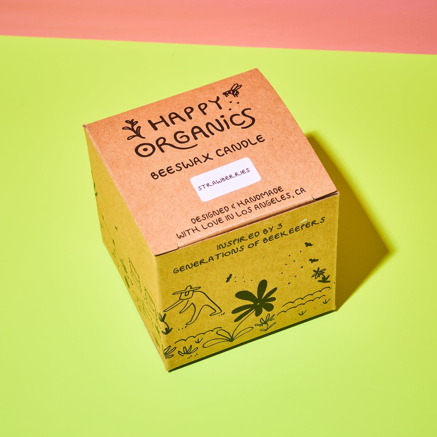 Strawberry Beeswax Candles - Image 5