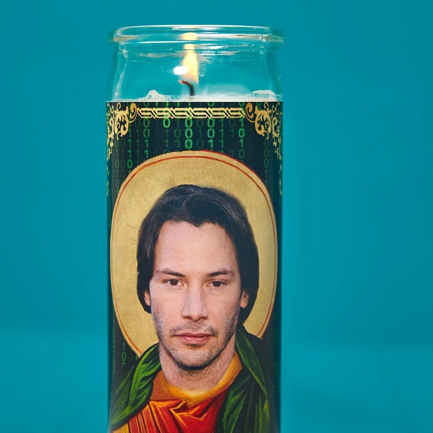 Keanu Reeves Pillar Candle - Image 3