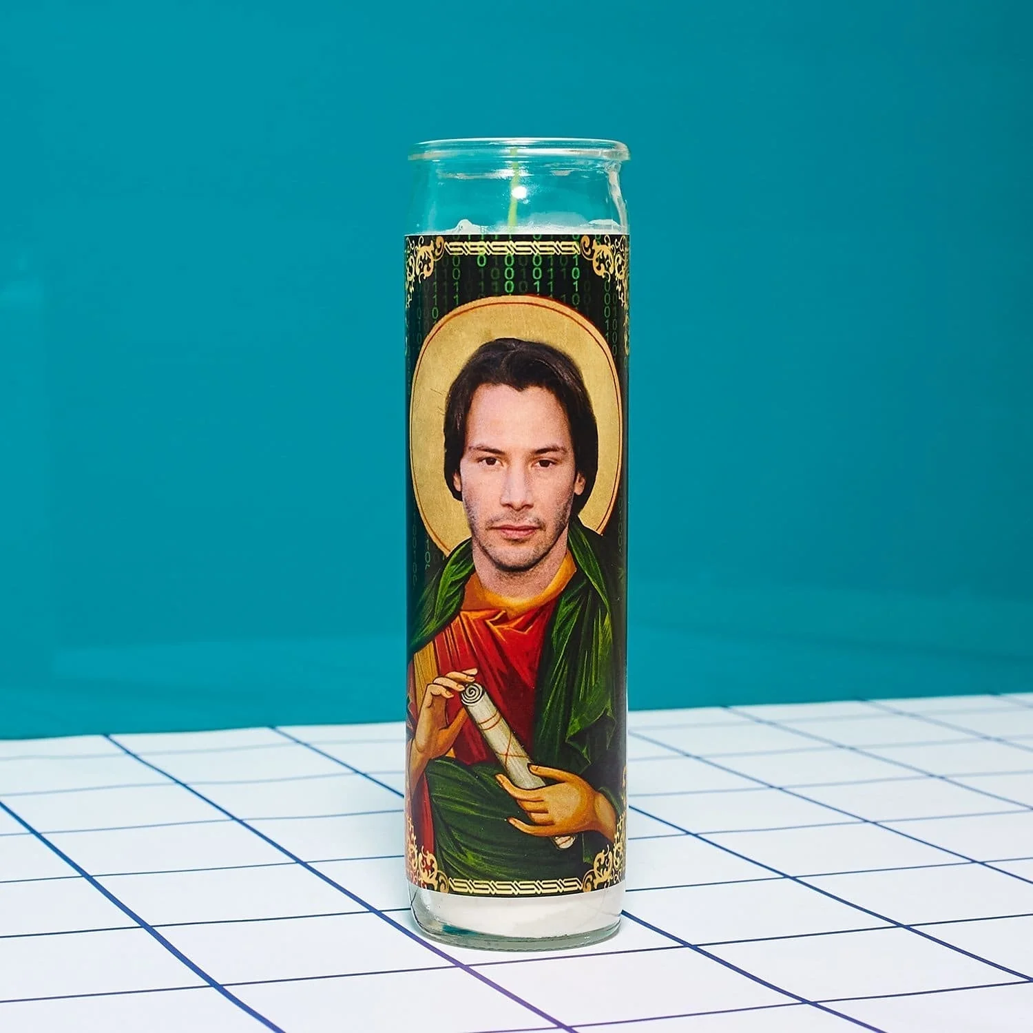 Keanu Reeves Pillar Candle - Image 5
