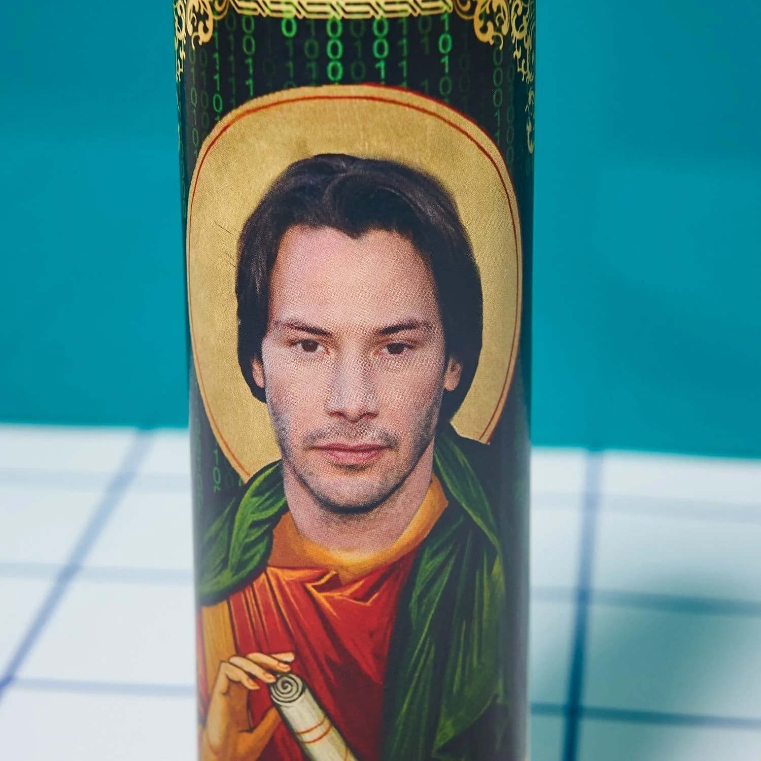 Keanu Reeves Pillar Candle - Image 6