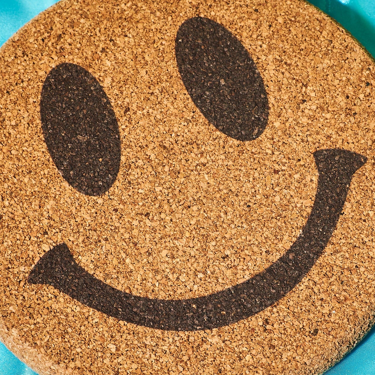Smiley Face Cork Coaster - Image 5
