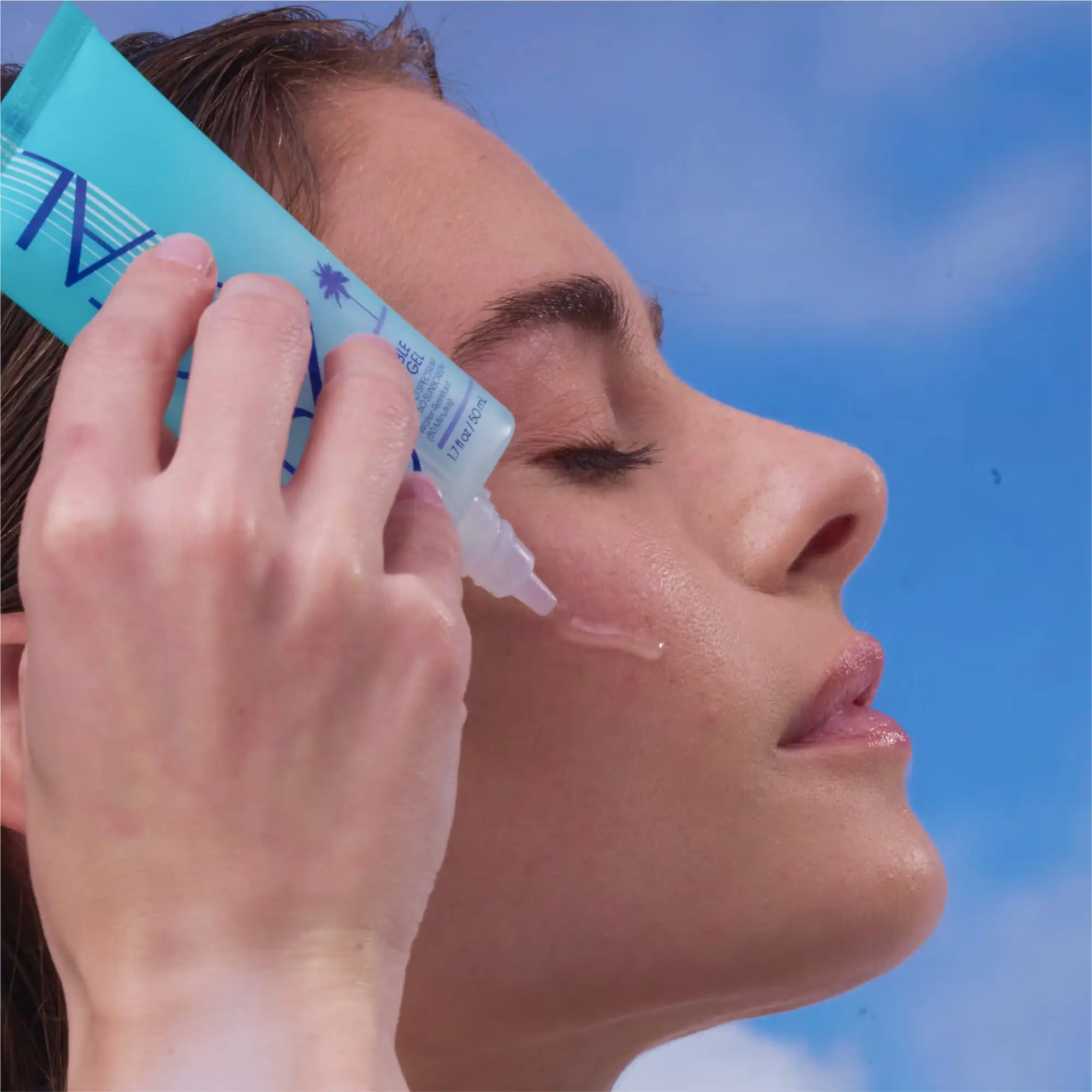 Vacation Crystal Invisible Face Gel - SPF 50 Sunscreen - Image 2