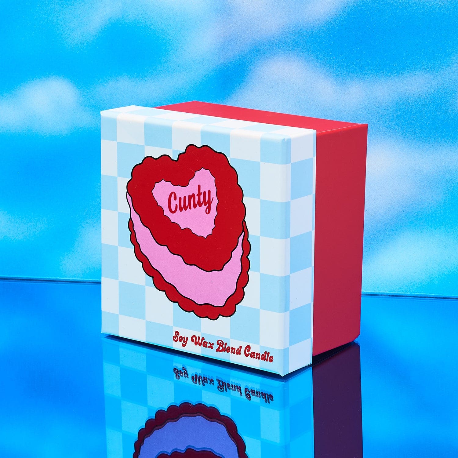Cunty Heart Cake Candle - Image 3