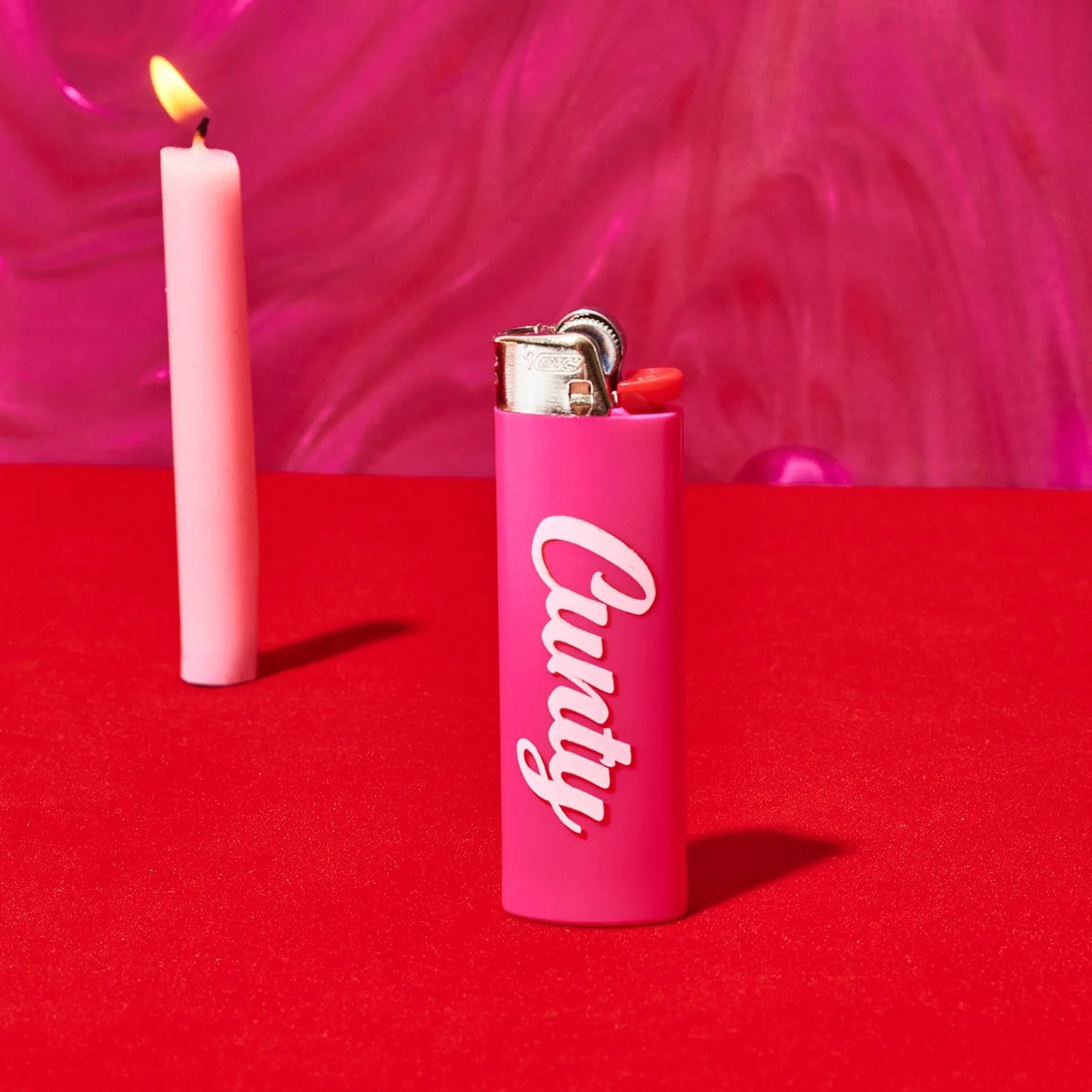 Friends NYC Cunty Pink Lighter - Image 3