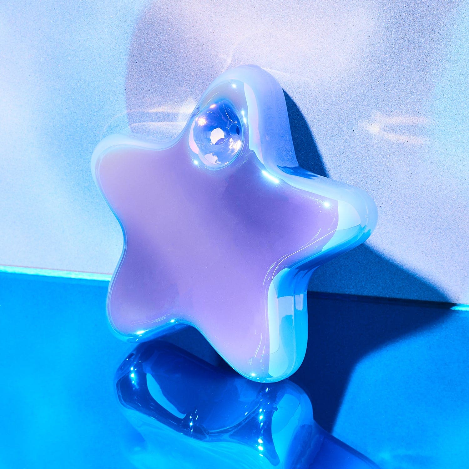Electroplated Star Hand Pipe - Blue - Image 3