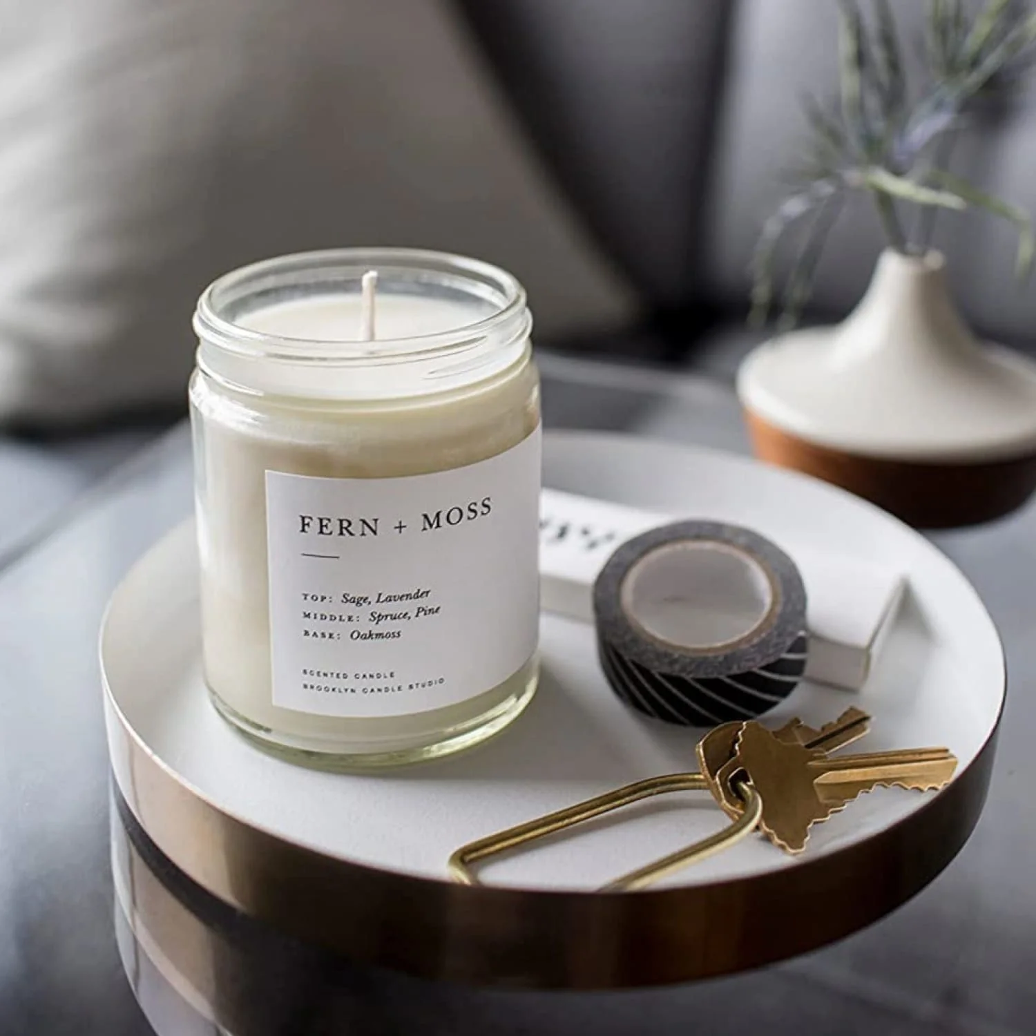 Fern + Moss Minimalist Candle - Image 2
