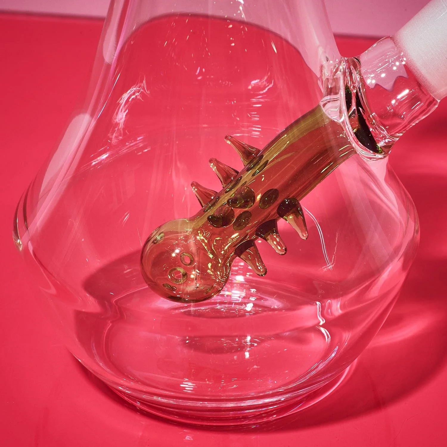 Flower Vase Glass Bong - Pink - Image 5