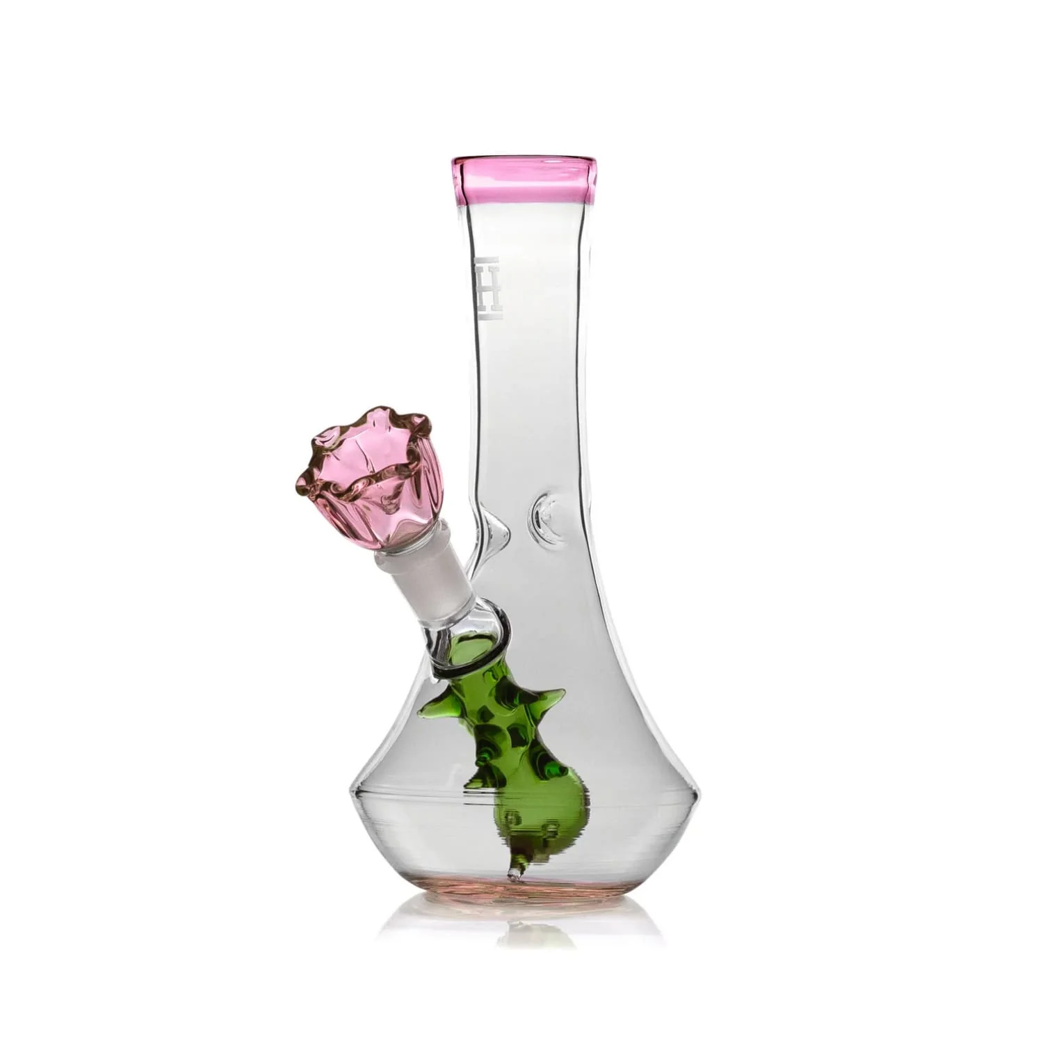 Flower Vase Glass Bong - Pink - Image 6