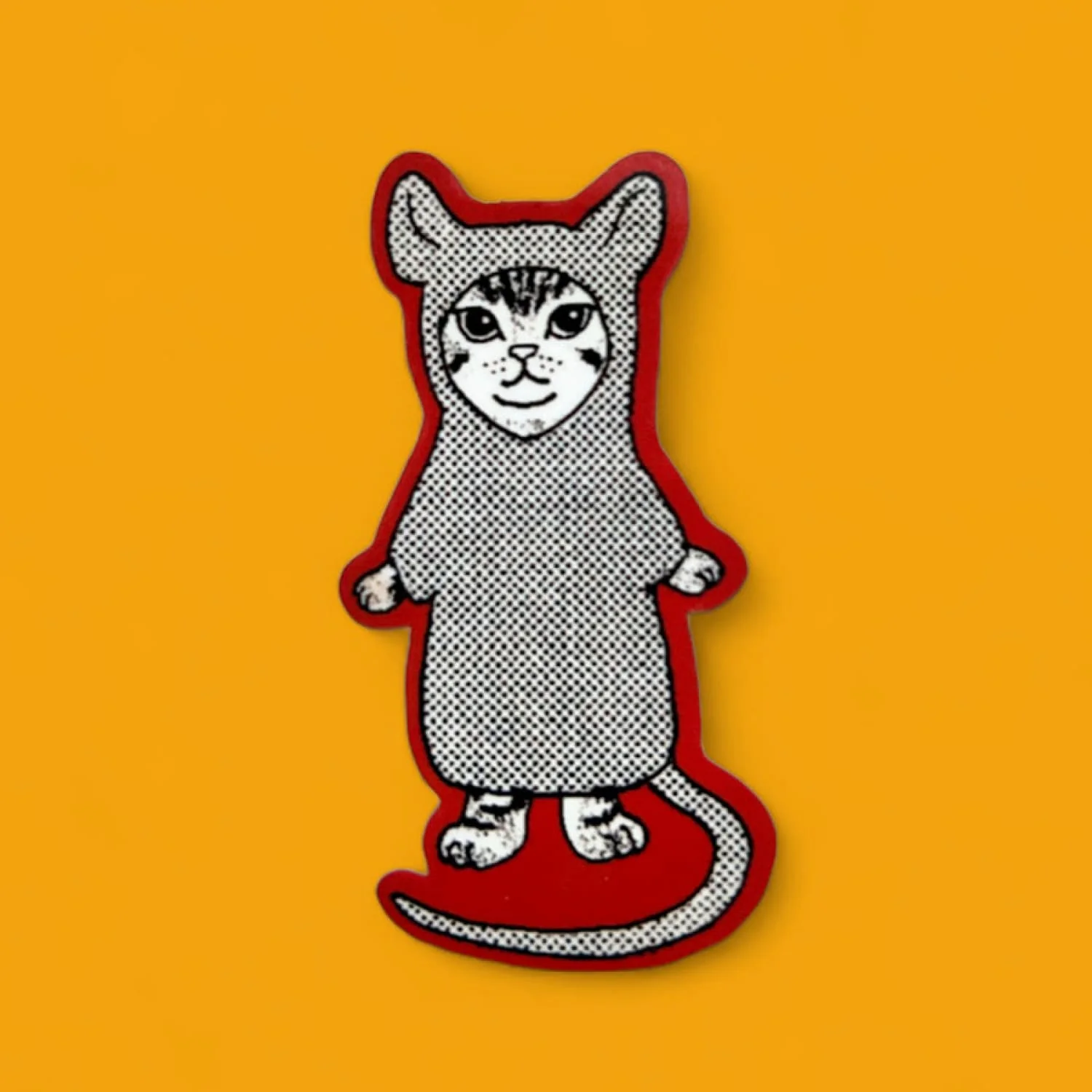 Friends NYC Cat Rat Sticker - Image 3