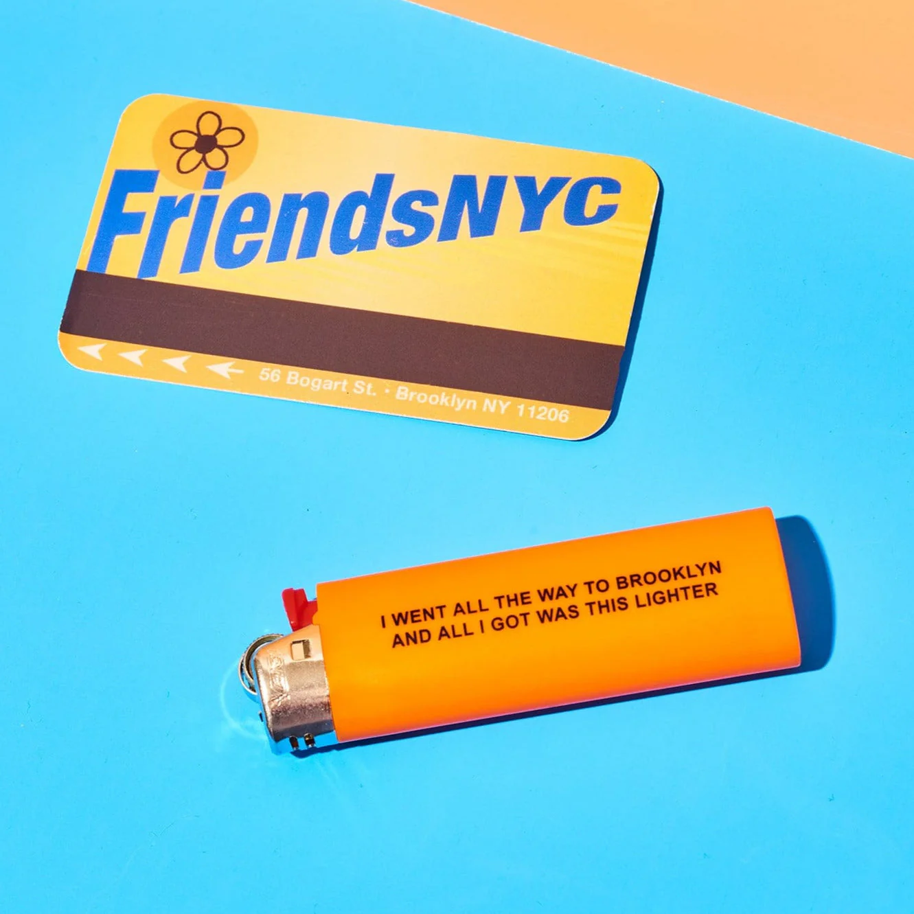 Friends NYC Went To Brooklyn All I Got Orange Lighter - Image 3