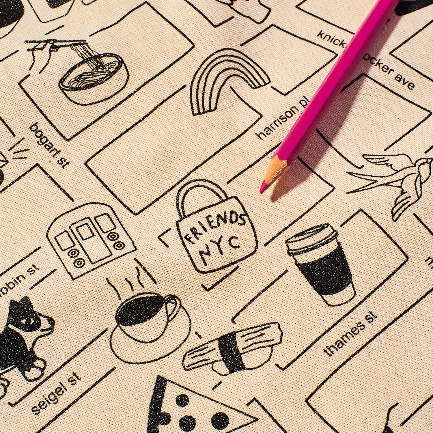 Friends NYC x Maptote Bushwick Canvas Tote Bag - Image 2