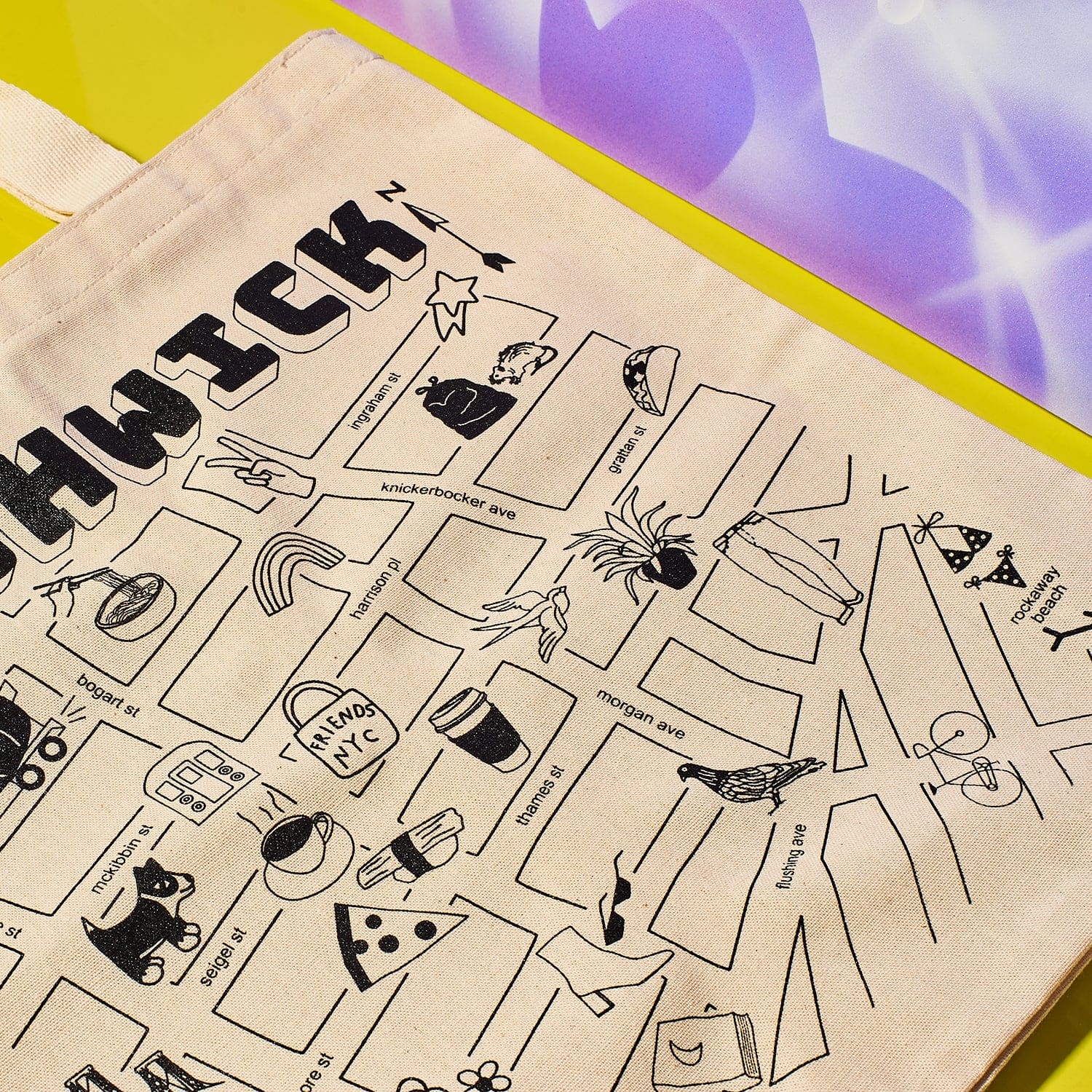Friends NYC x Maptote Bushwick Canvas Tote Bag - Image 3