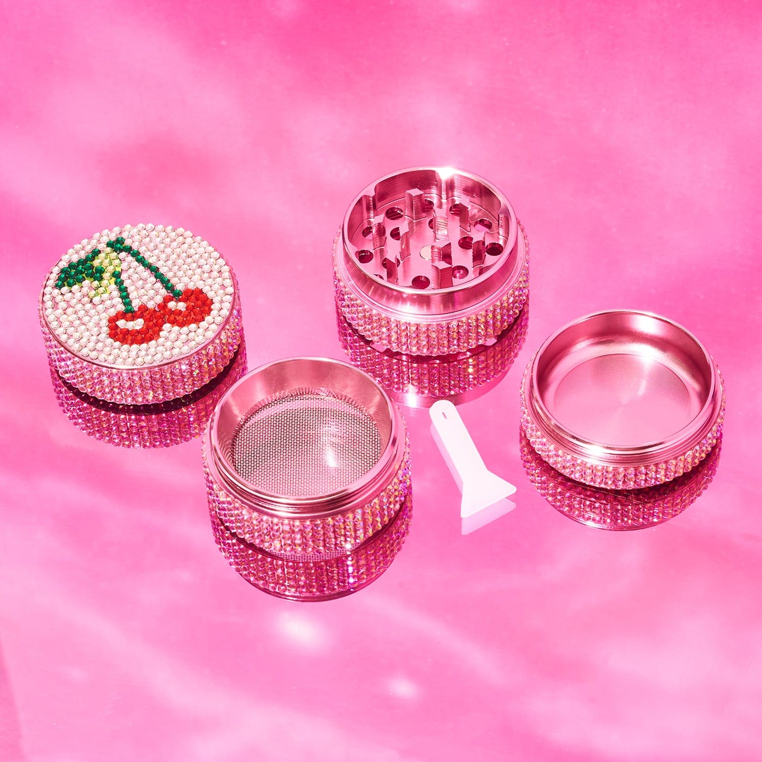 Pink Glitter Grinder - Cherry - Image 4