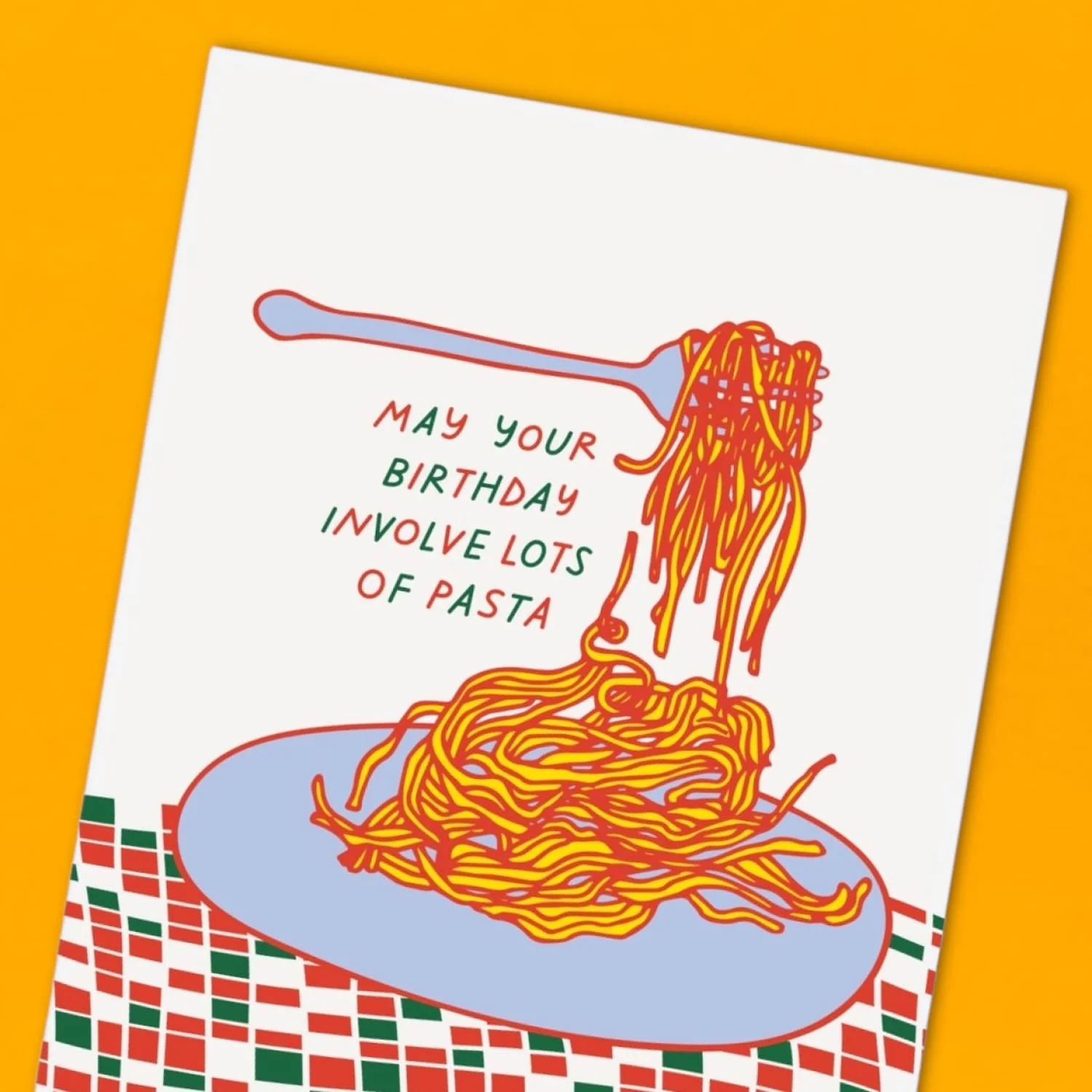 Pasta Happy Birthday Greeting Card - Image 2
