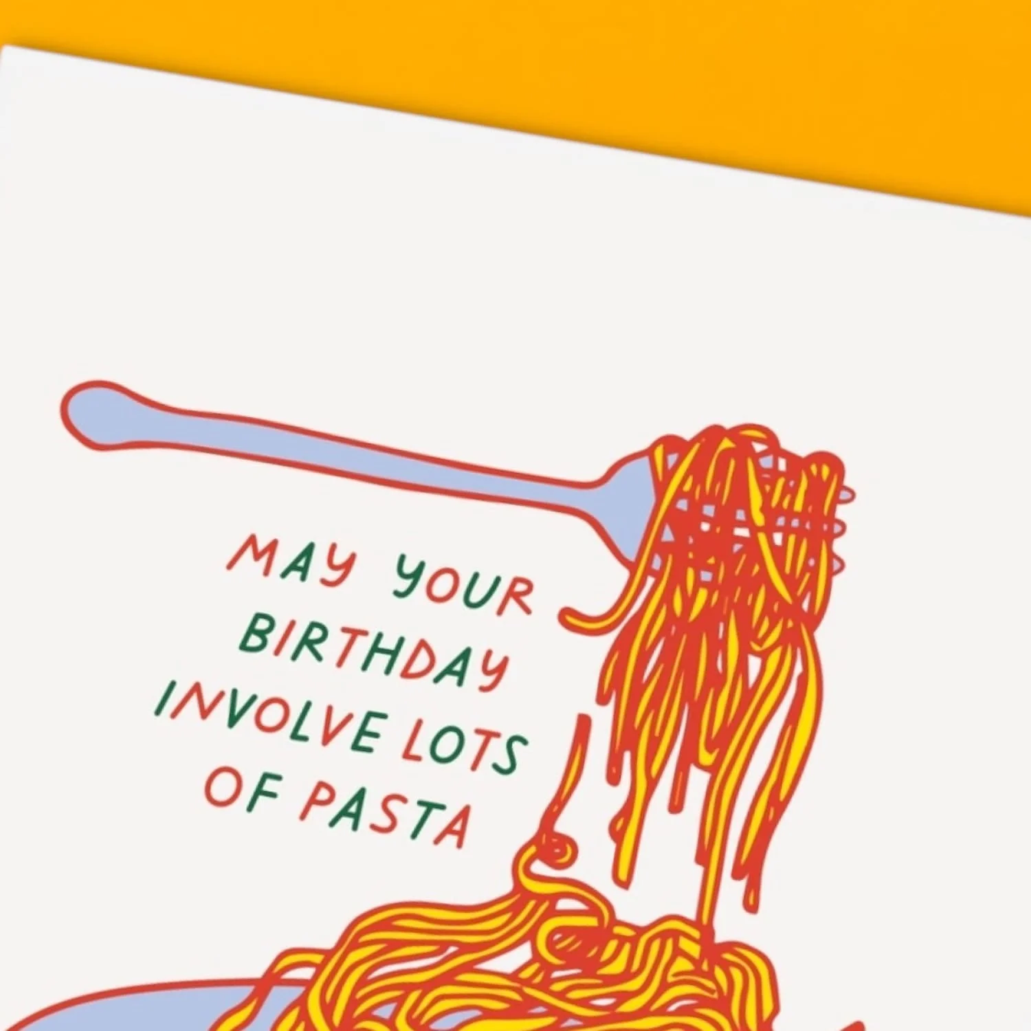 Pasta Happy Birthday Greeting Card - Image 3