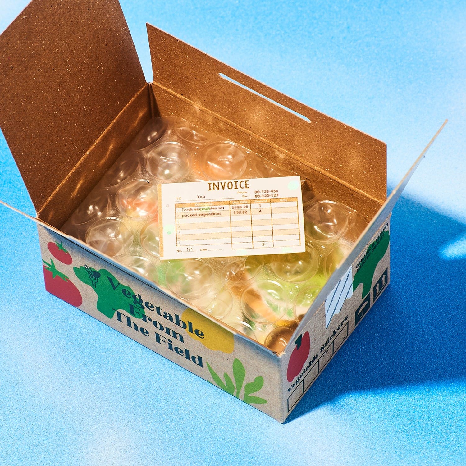 Vegetable Holographic Food Stickers - Image 4