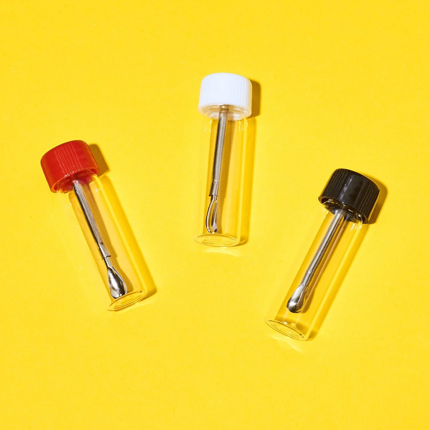 Glass Vial with Adjustable Spoon - Assorted Colors - Image 3