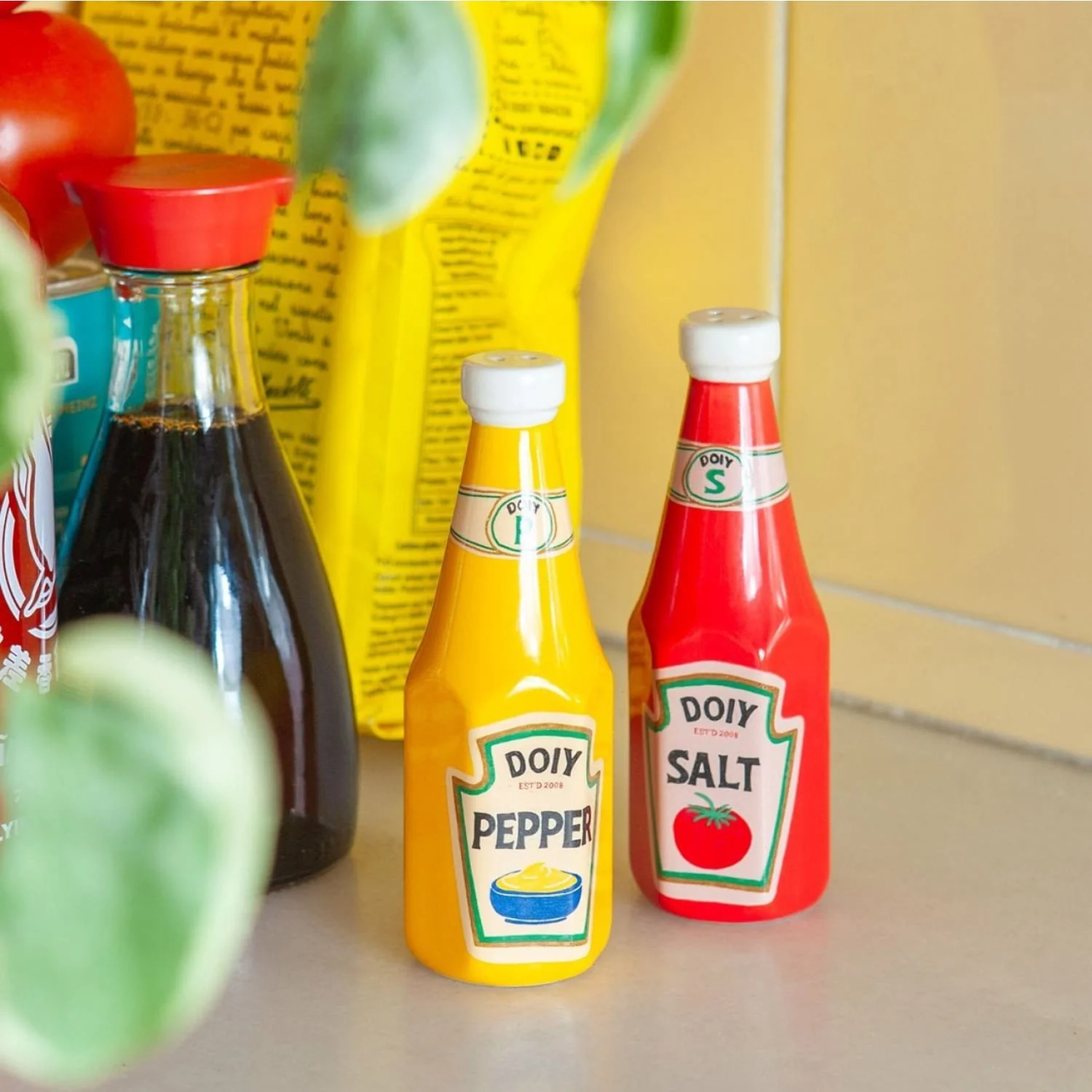 Ketchup and Mustard Salt and Pepper Shakers - Image 2