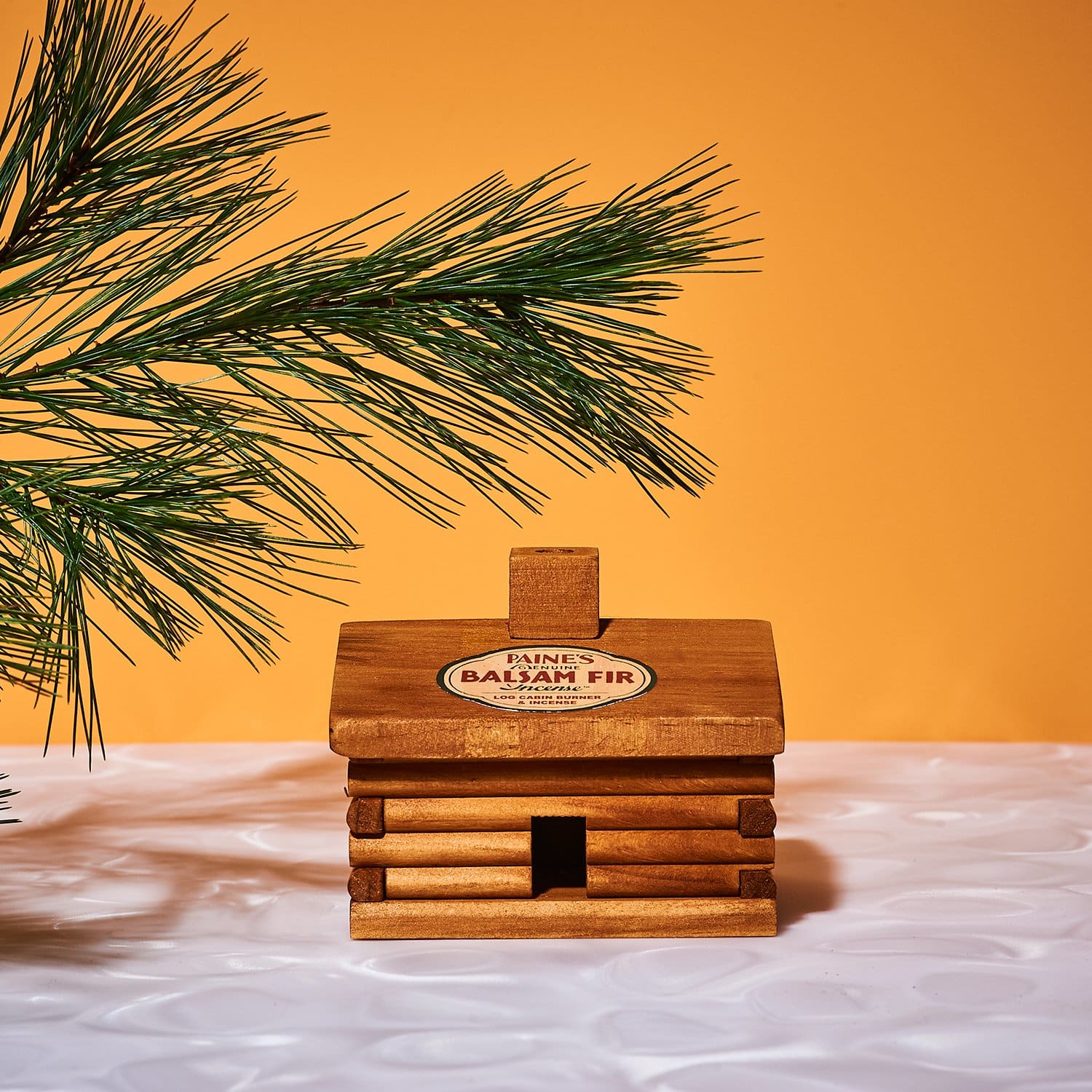 Large Log Cabin Incense and Burner - Balsam Fir - Image 5