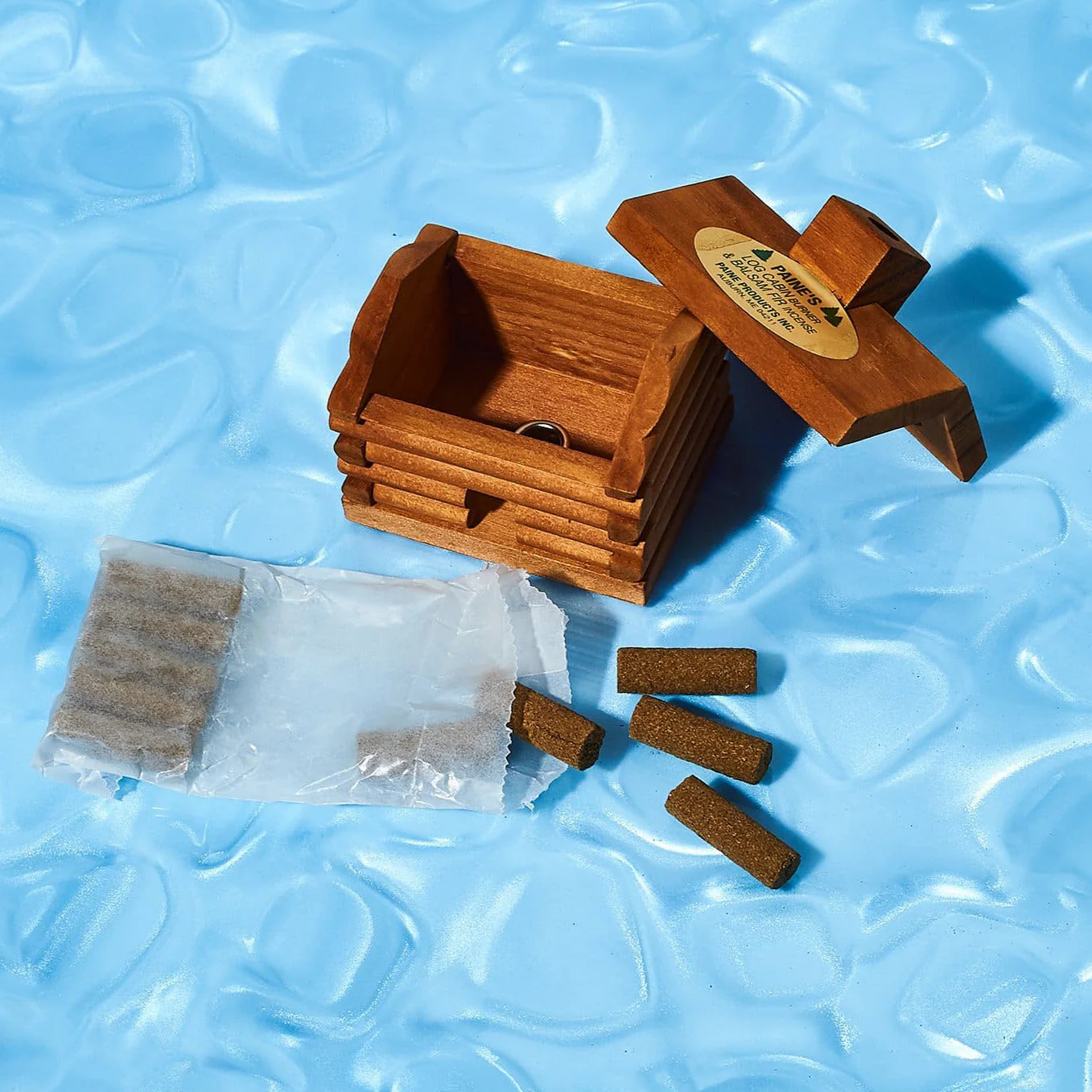 Small Log Cabin Incense and Burner - Balsam Fir - Image 3