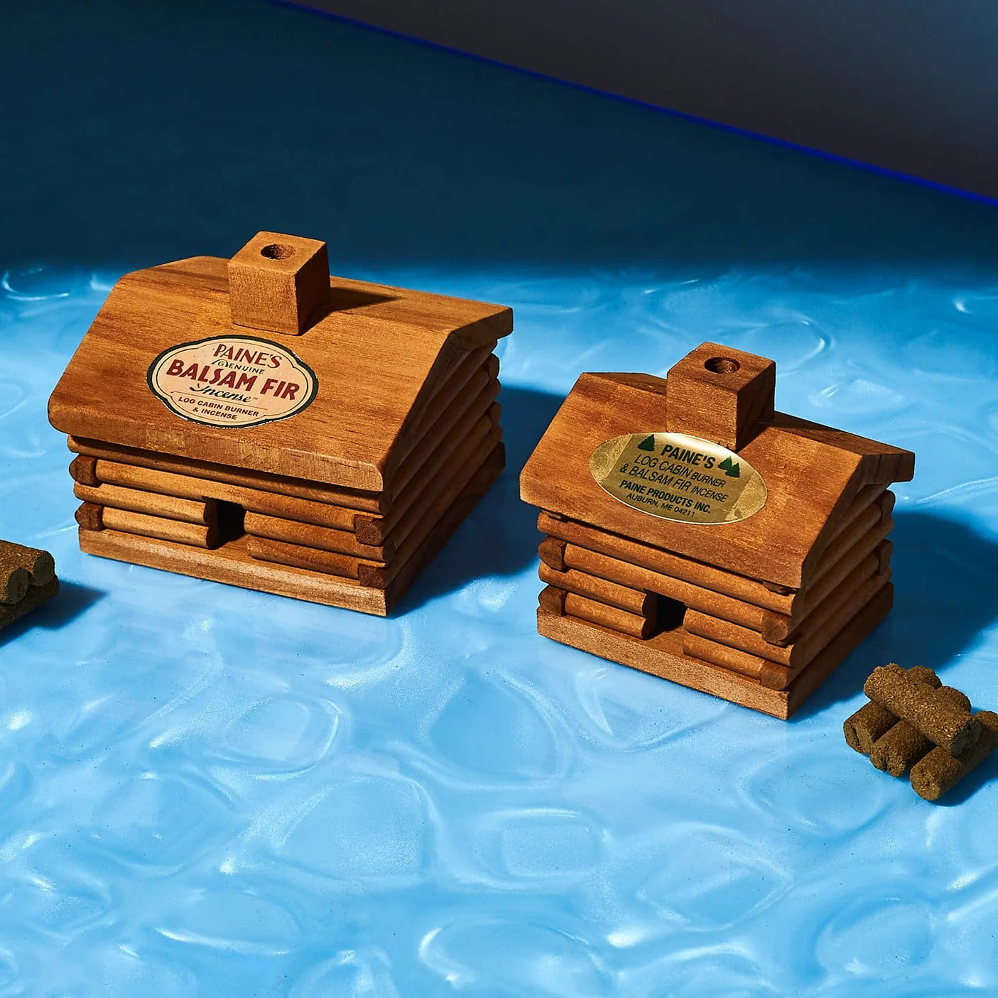 Small Log Cabin Incense and Burner - Balsam Fir - Image 5