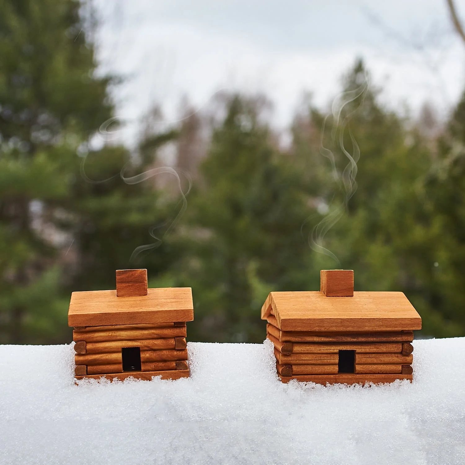 Small Log Cabin Incense and Burner - Balsam Fir - Image 6