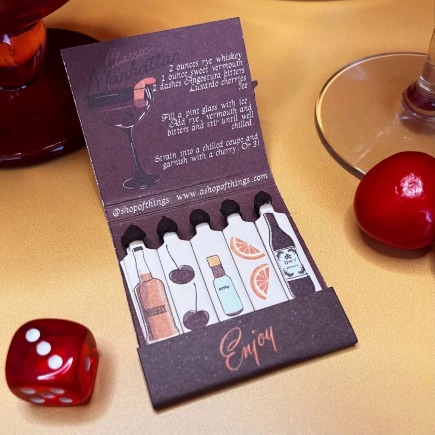 Manhattan Cocktail Matches - Image 4
