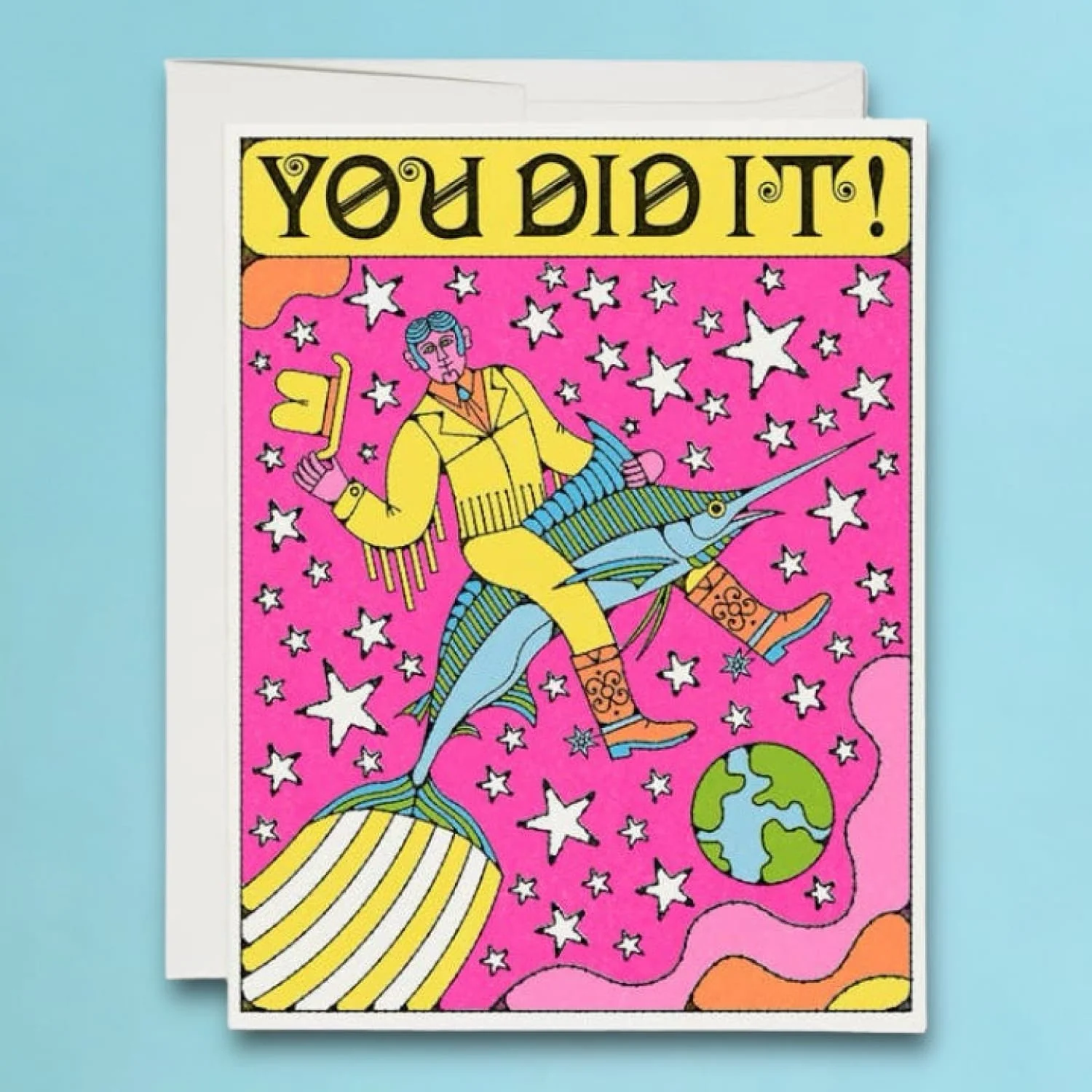 Marlin Rodeo Congratulations Greeting Card - Image 3