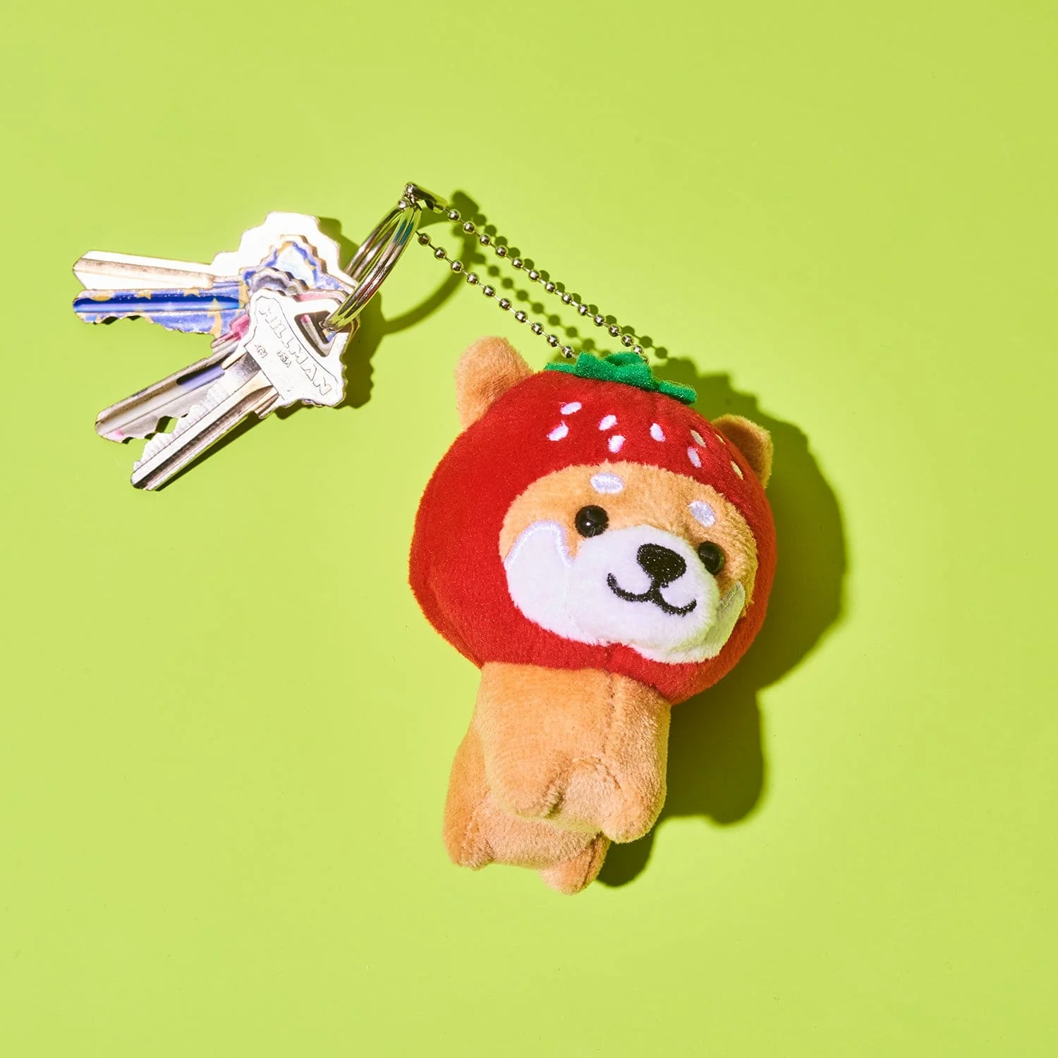 Strawberry Memeshiba Plush Bag Charm - Image 4