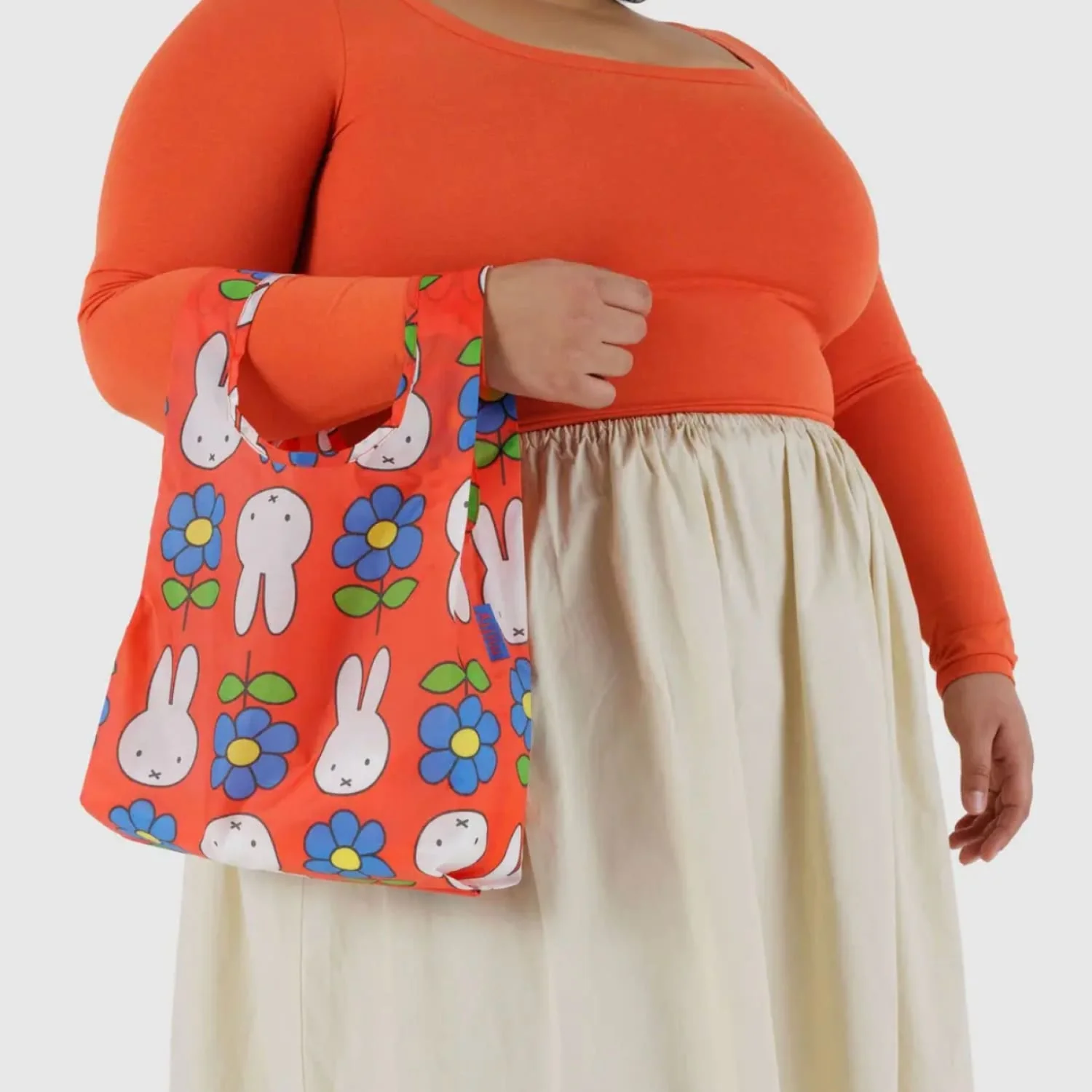 Baby Baggu Reusable Tote - Miffy and Flowers - Image 2