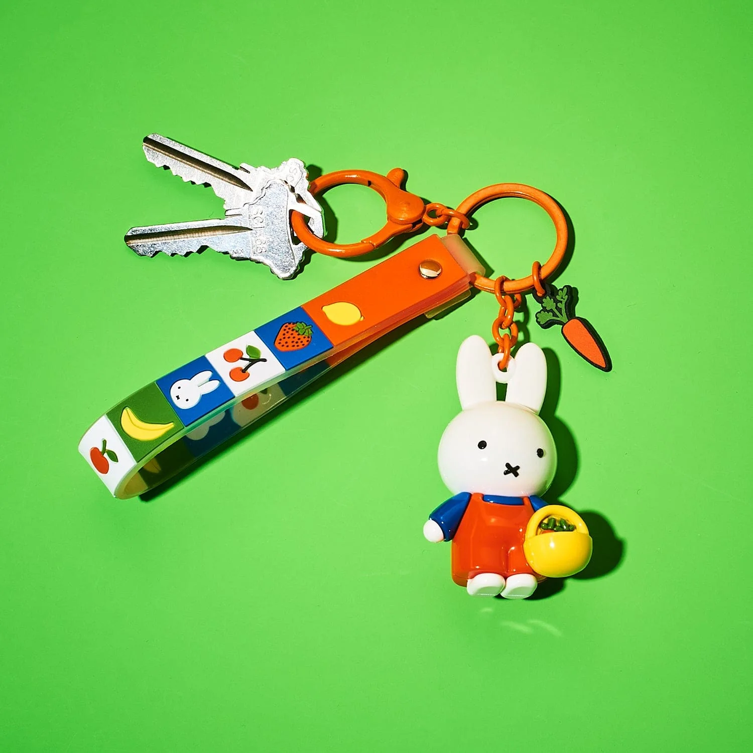 Miffy Carrot Fruit Series Keychain - Image 2