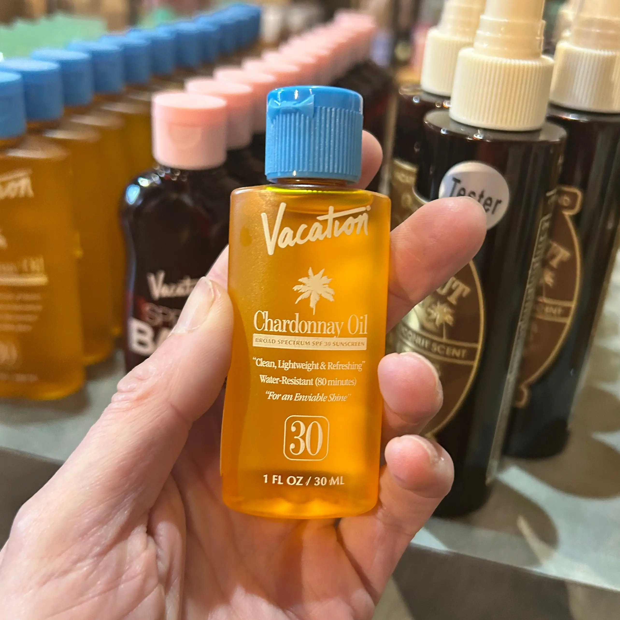 MINI Vacation Chardonnay Oil 30 mL - SPF 30 Sunscreen - Image 2