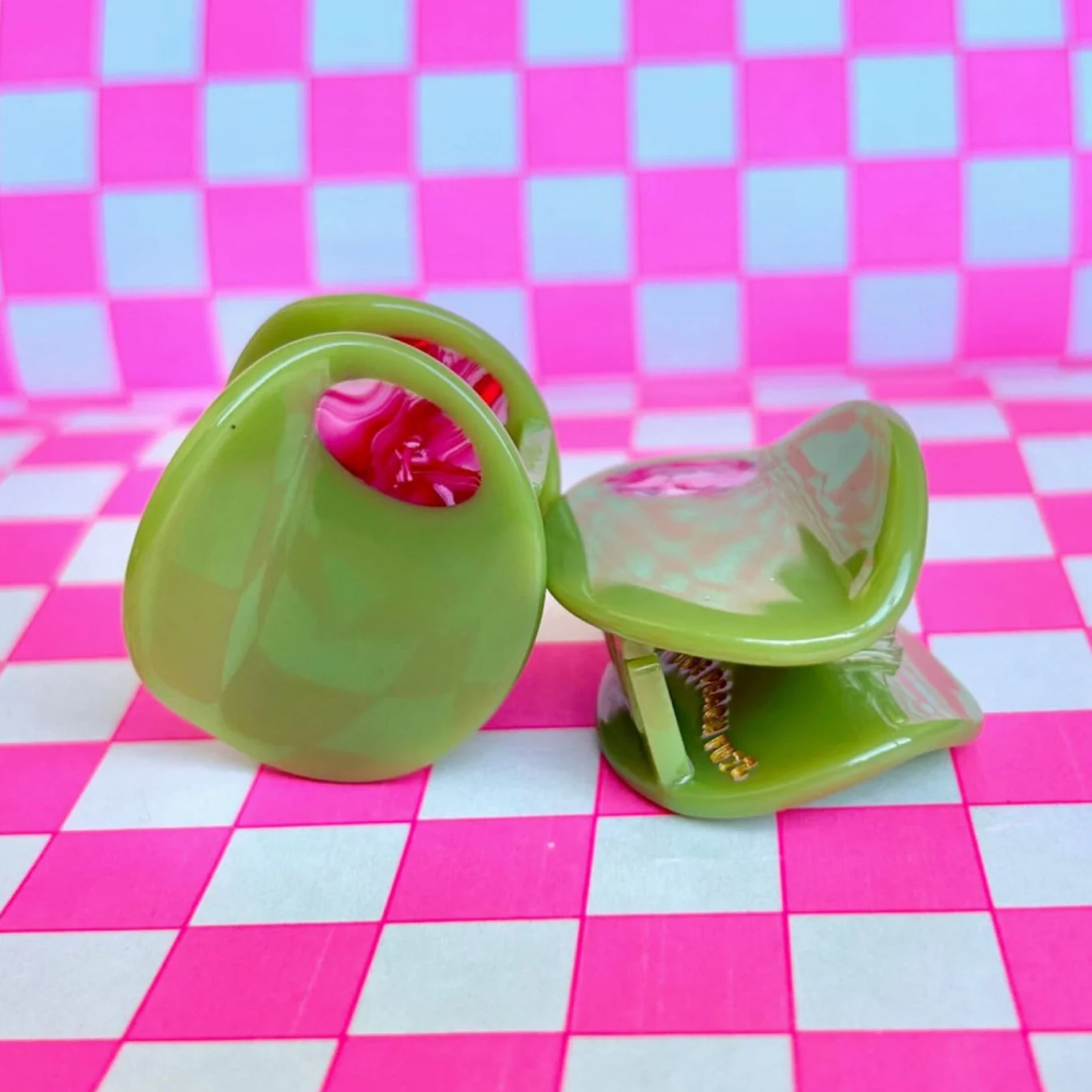 Mini Stuffed Olive Hair Clip - Image 3