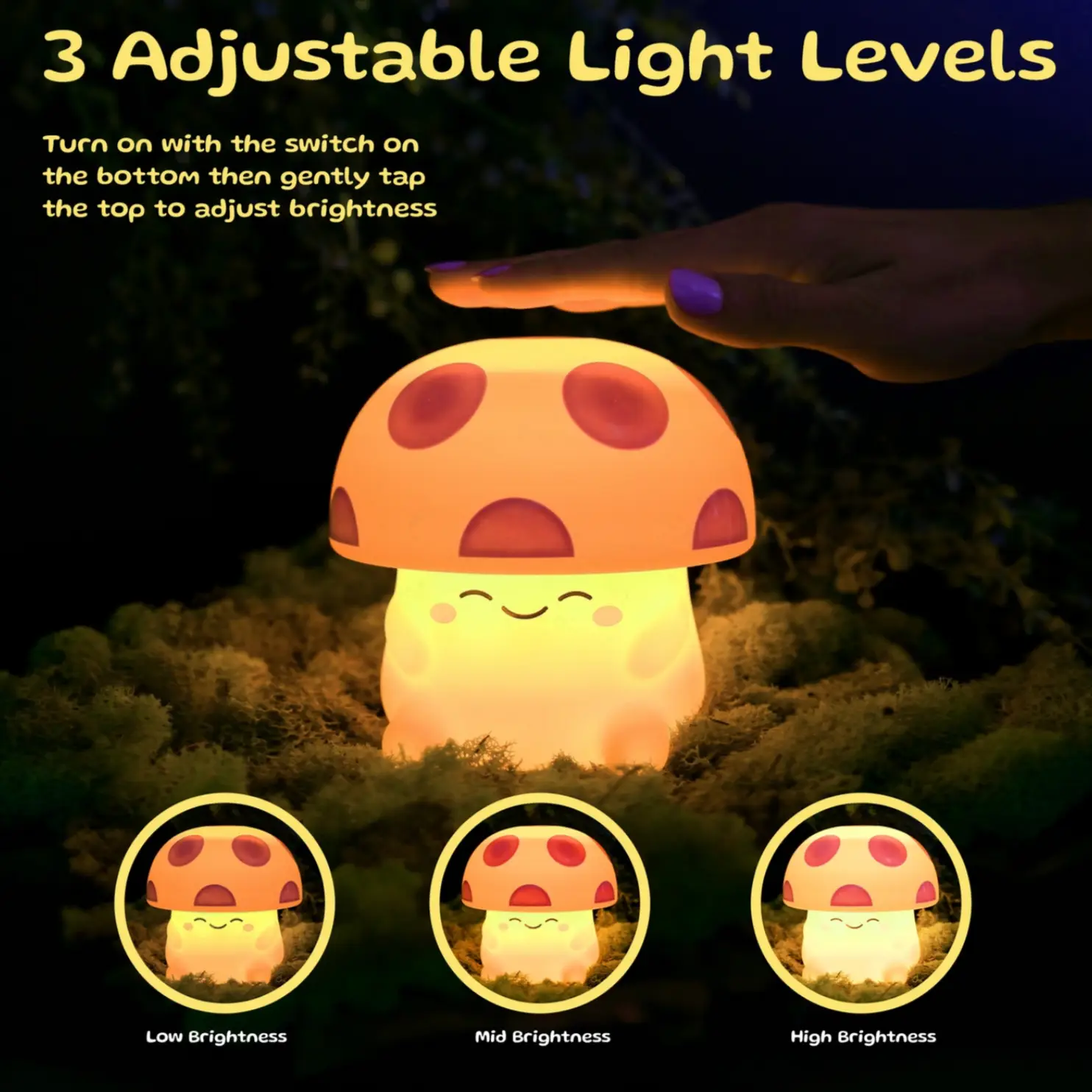 Mushi Ambient Mushroom Night Light - Image 3