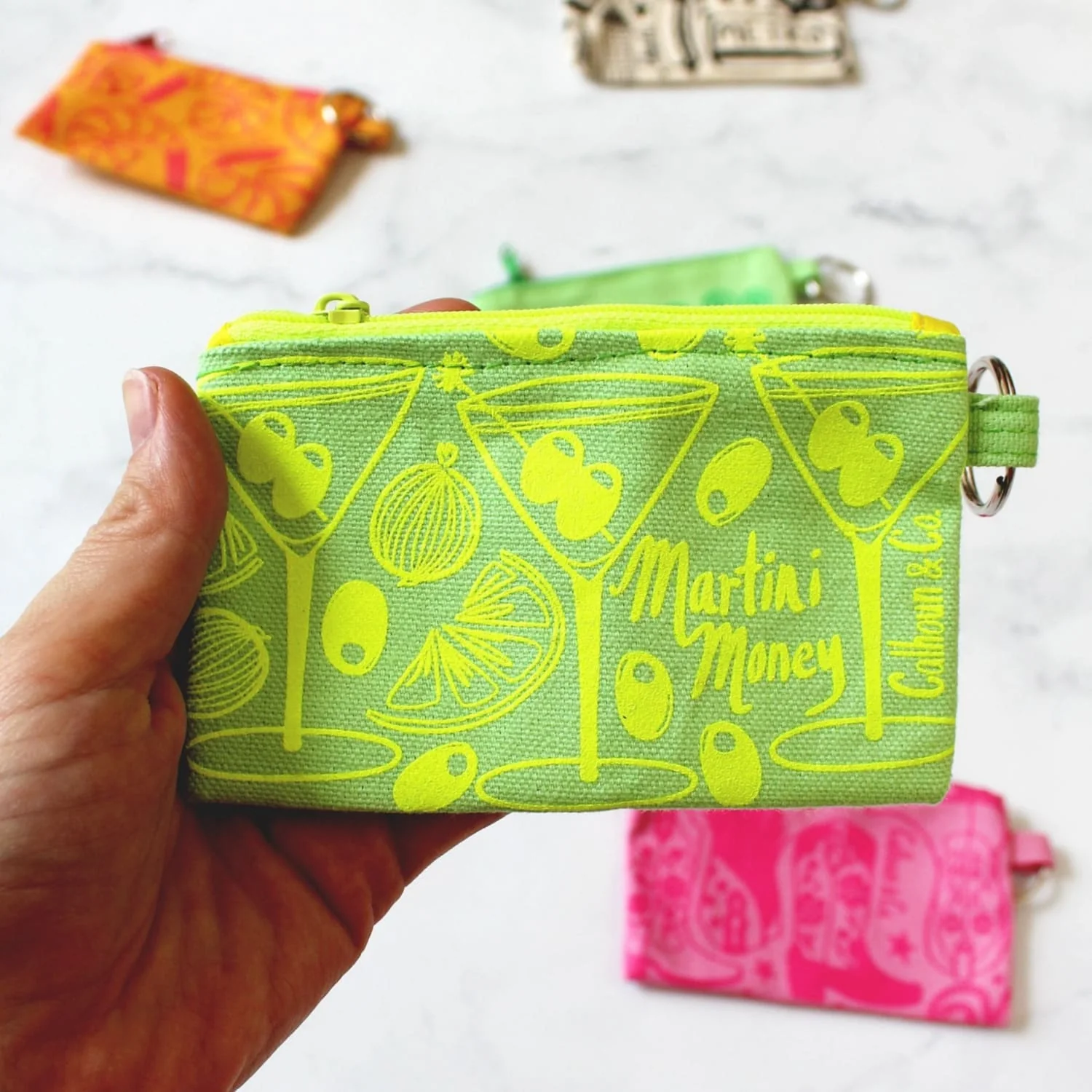 Screenprinted Coin Pouch and Keyring - Image 10