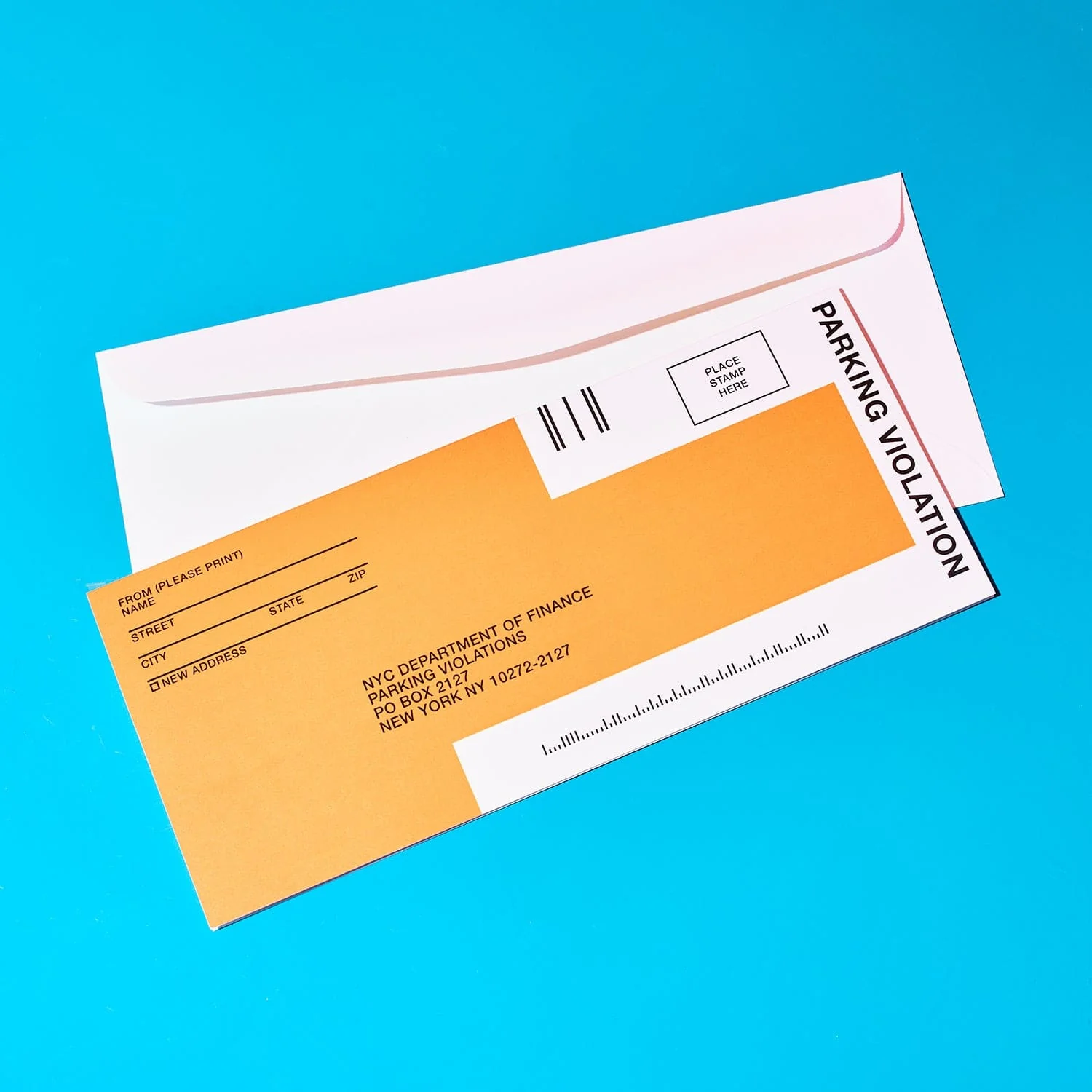NYC Parking Ticket Greeting Card - Image 3