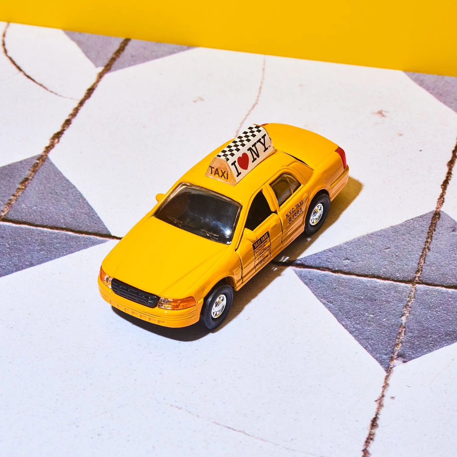 NYC Yellow Taxi Cab Toy Model - Image 4