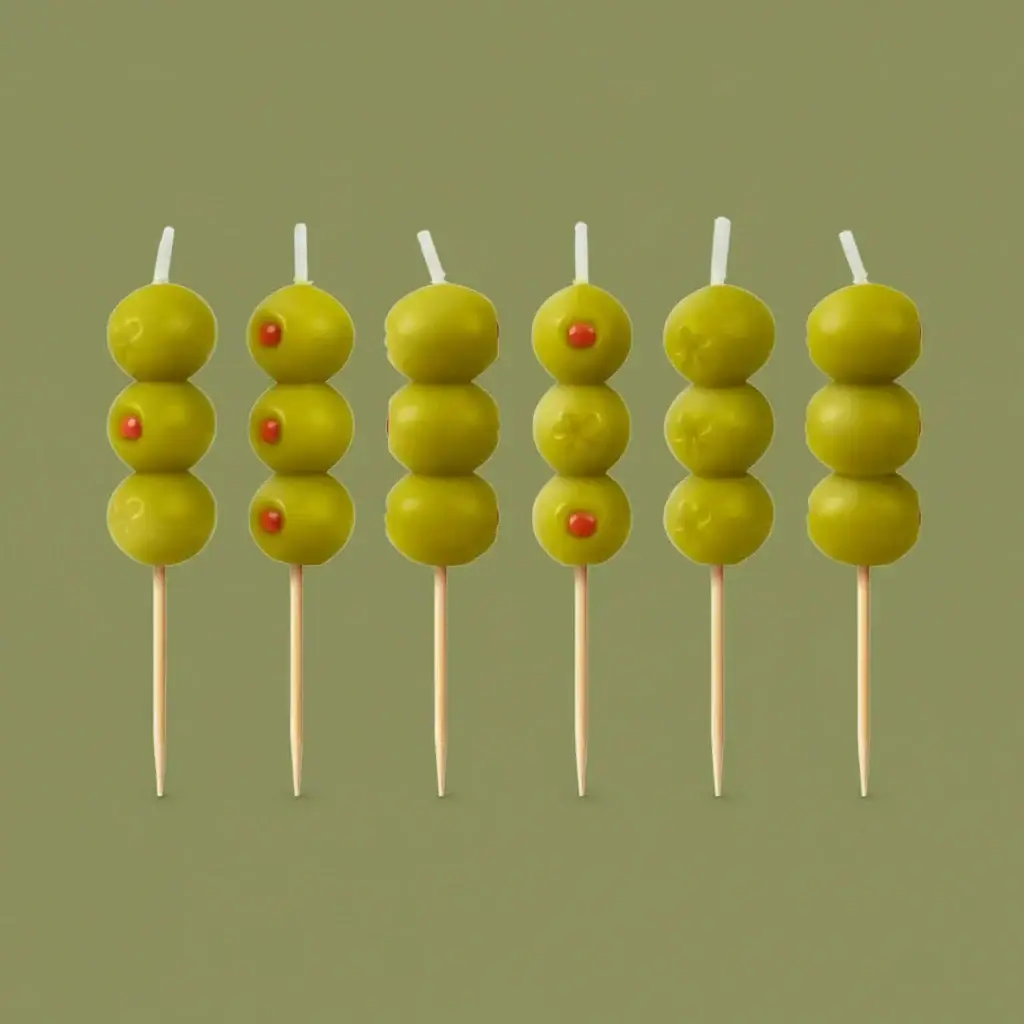 Olive Cocktail Party Candles - Image 4