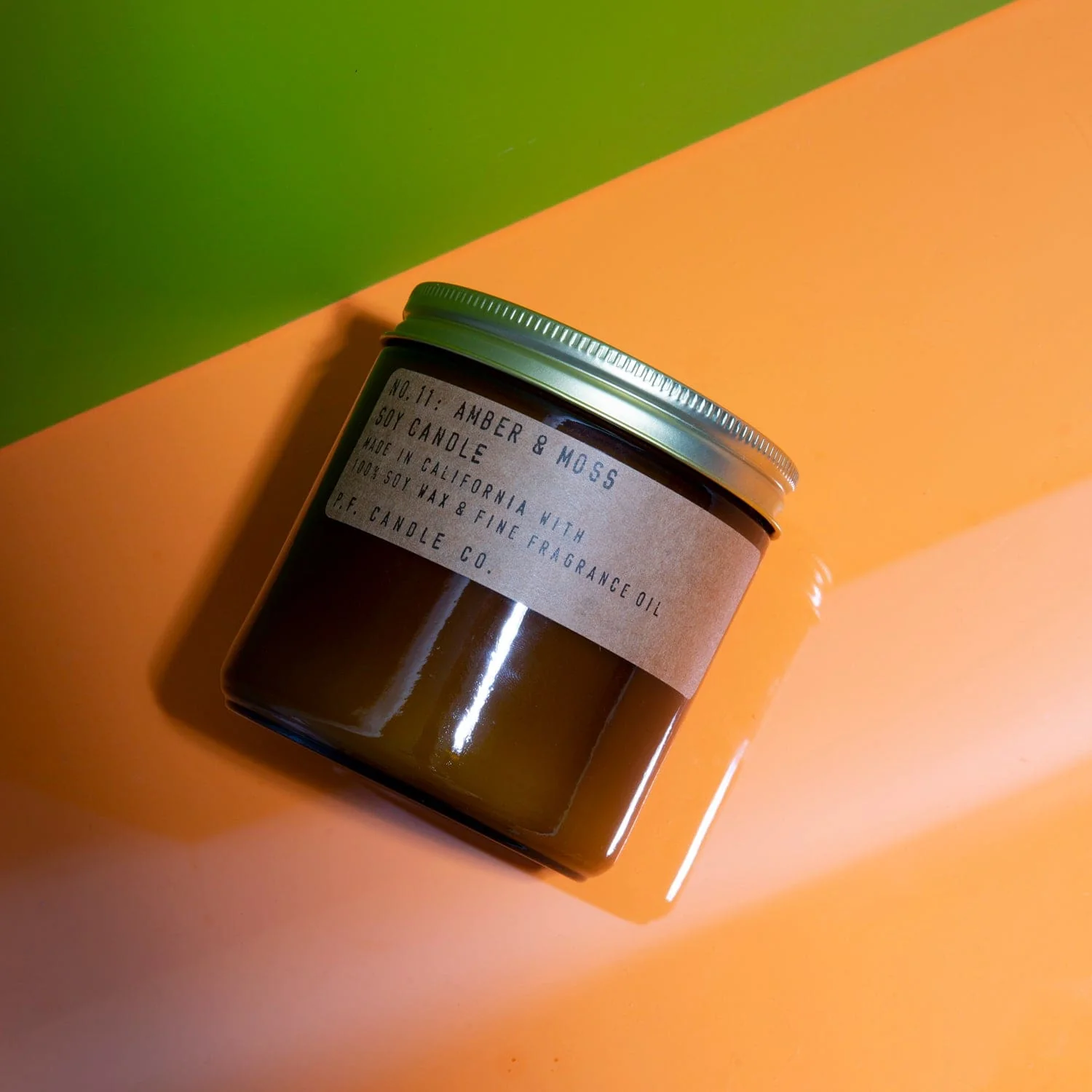 P.F. Candle Co. 12.5 oz Large Candle - Amber & Moss - Image 3