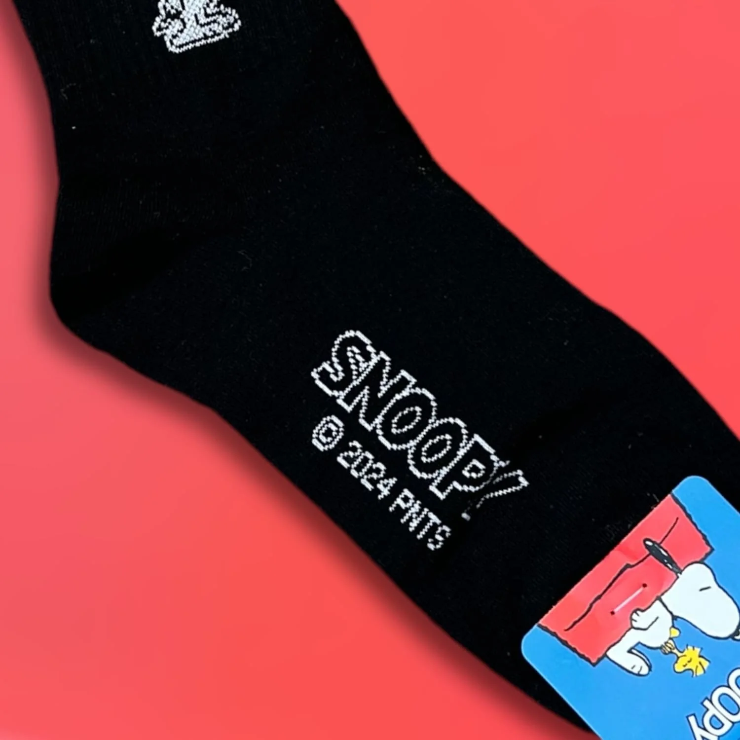 Peanuts Ankle Socks - Snoopy Black - Image 3