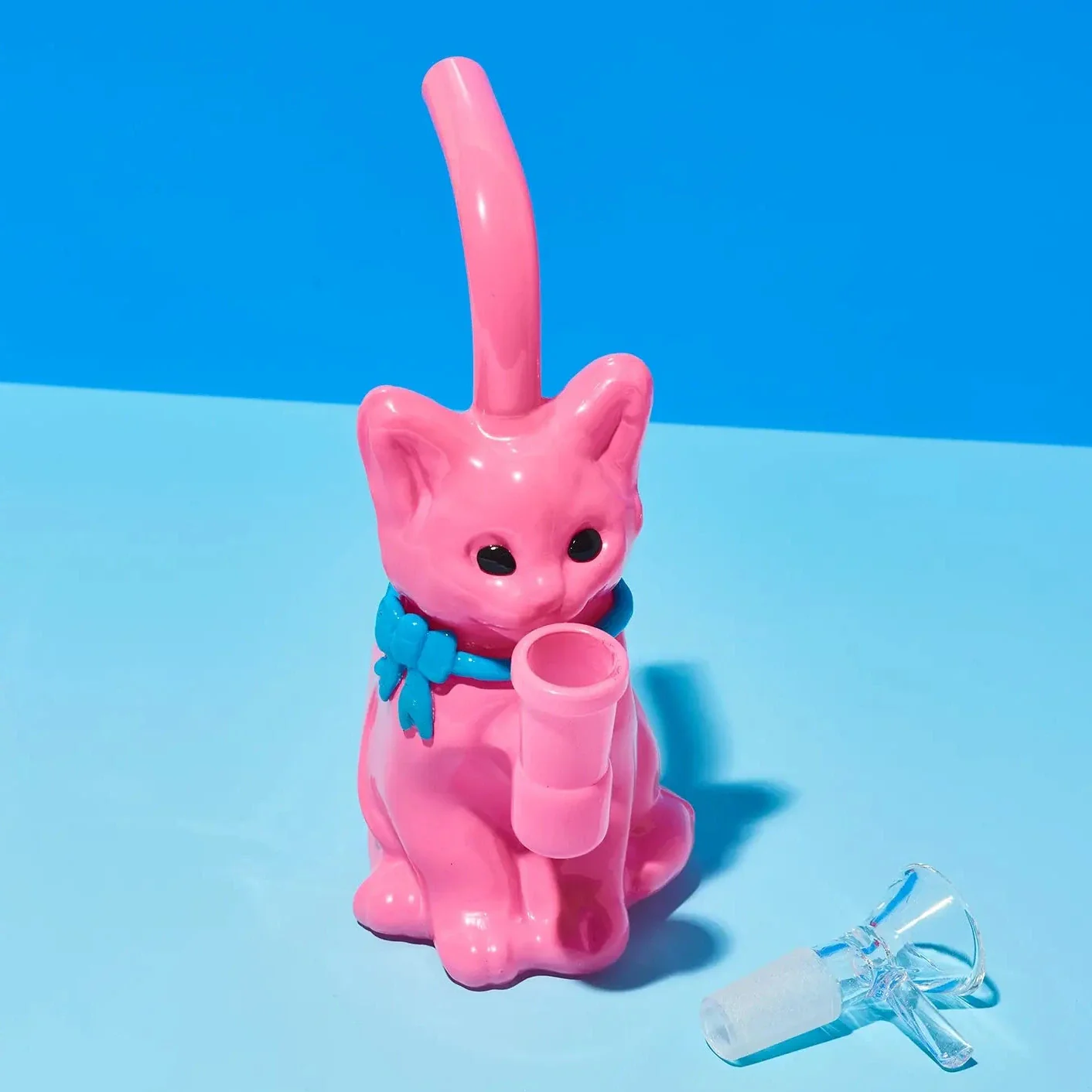Pink Cat with Bow Bong - Image 2