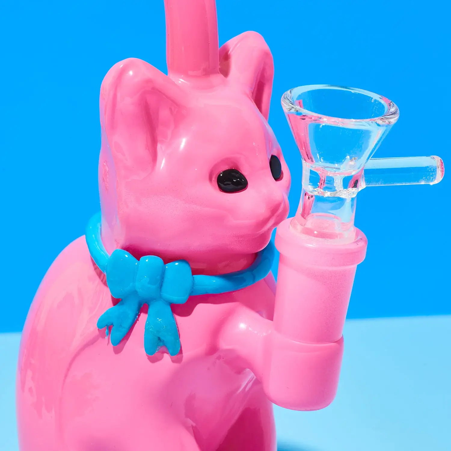 Pink Cat with Bow Bong - Image 4