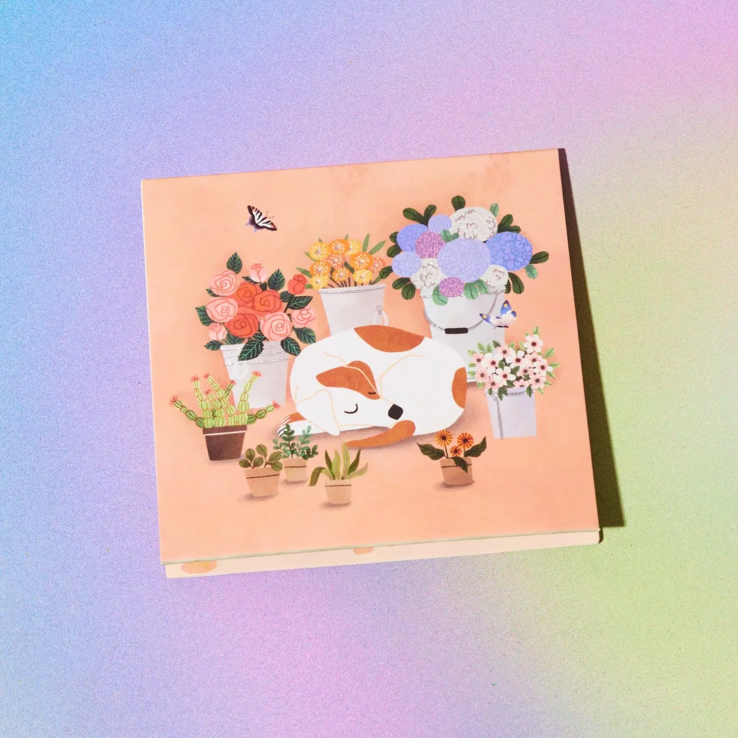 Pop Up Mini Greeting Card - Flower Cart - Image 2