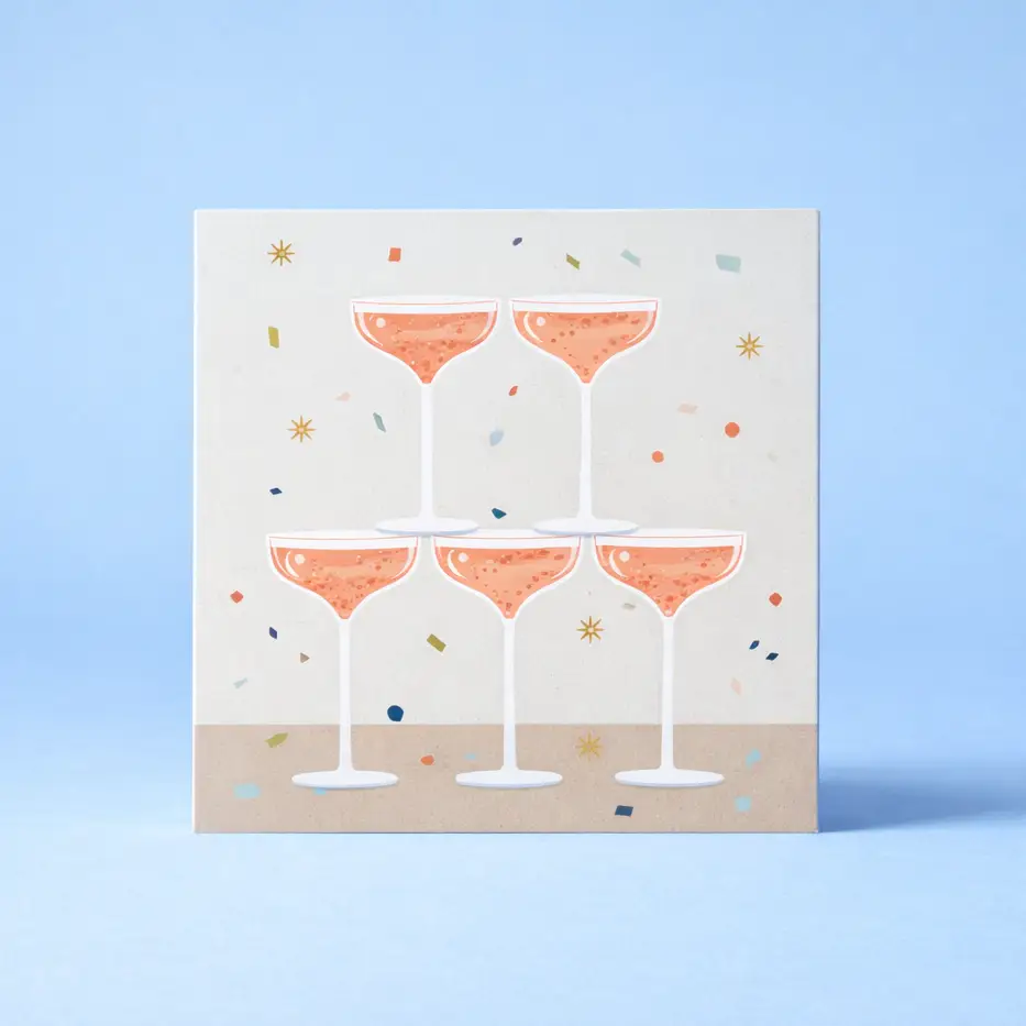 Pop Up Card Mini - Mini Champagne Bottle - Image 2