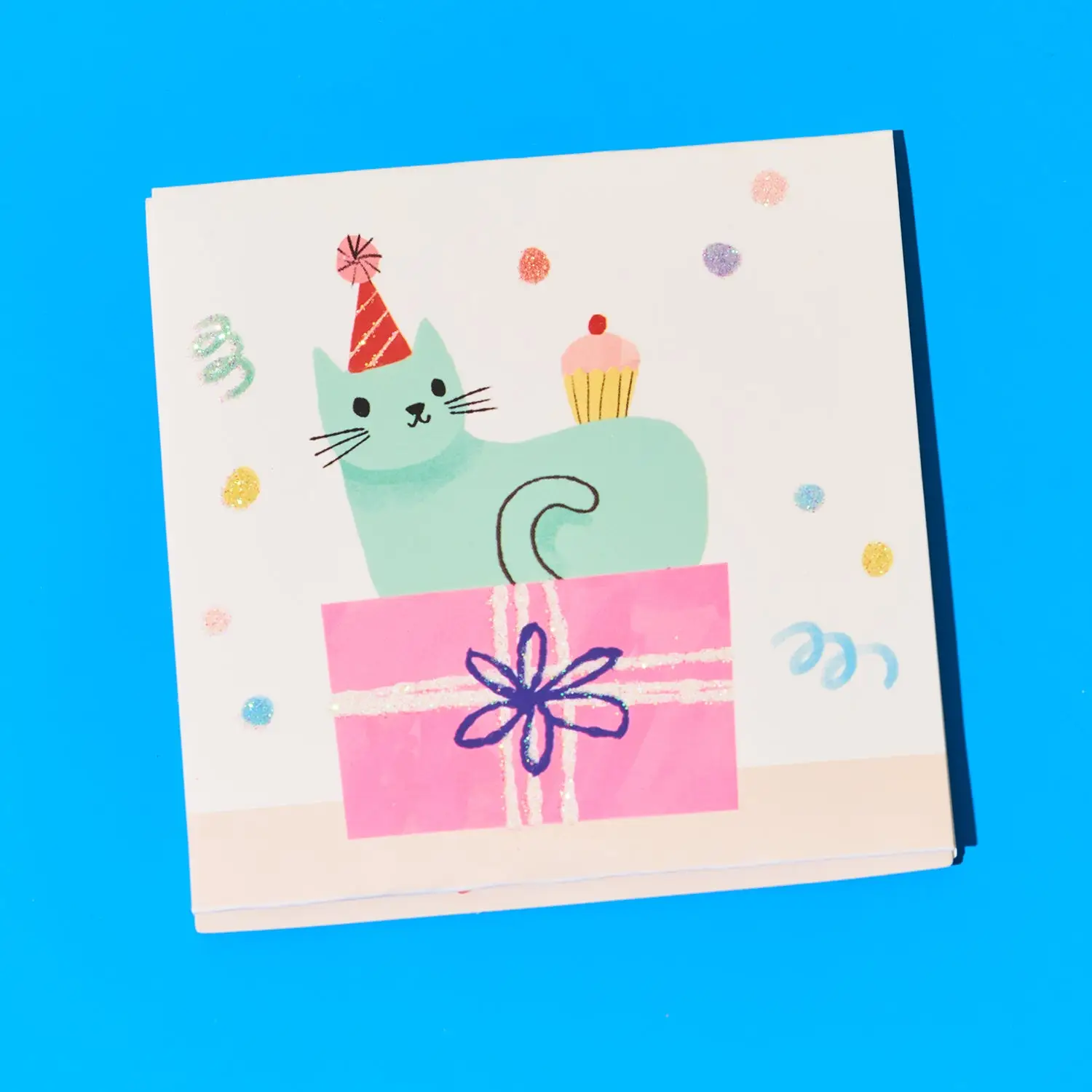 Pop Up Mini Greeting Card - Party Cats - Image 2