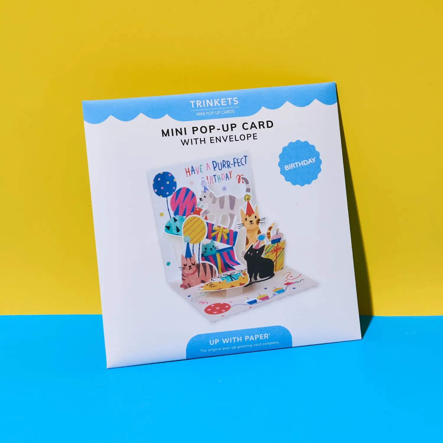 Pop Up Mini Greeting Card - Party Cats - Image 5