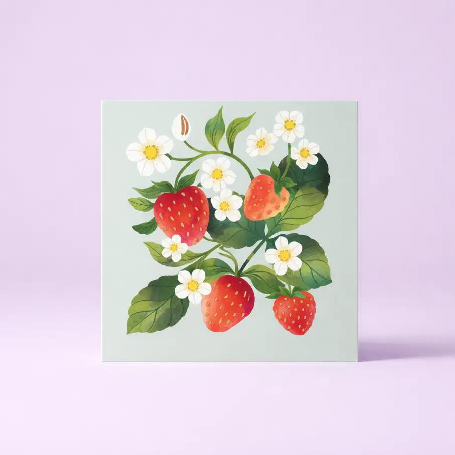 Pop Up Mini Card - Strawberry - Image 2
