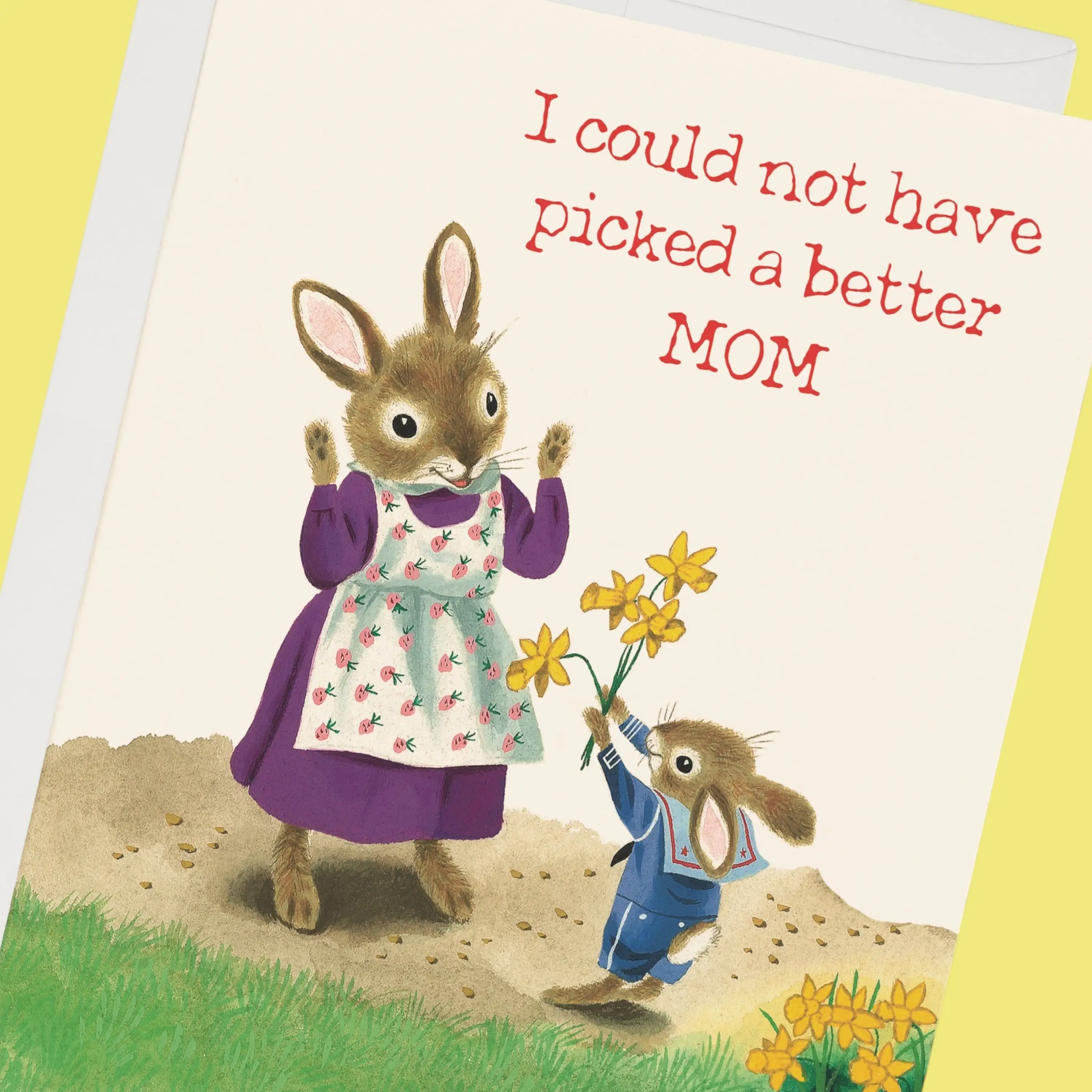 Mother's Day Card - Richard Scarry Daffodil Mom - Image 2