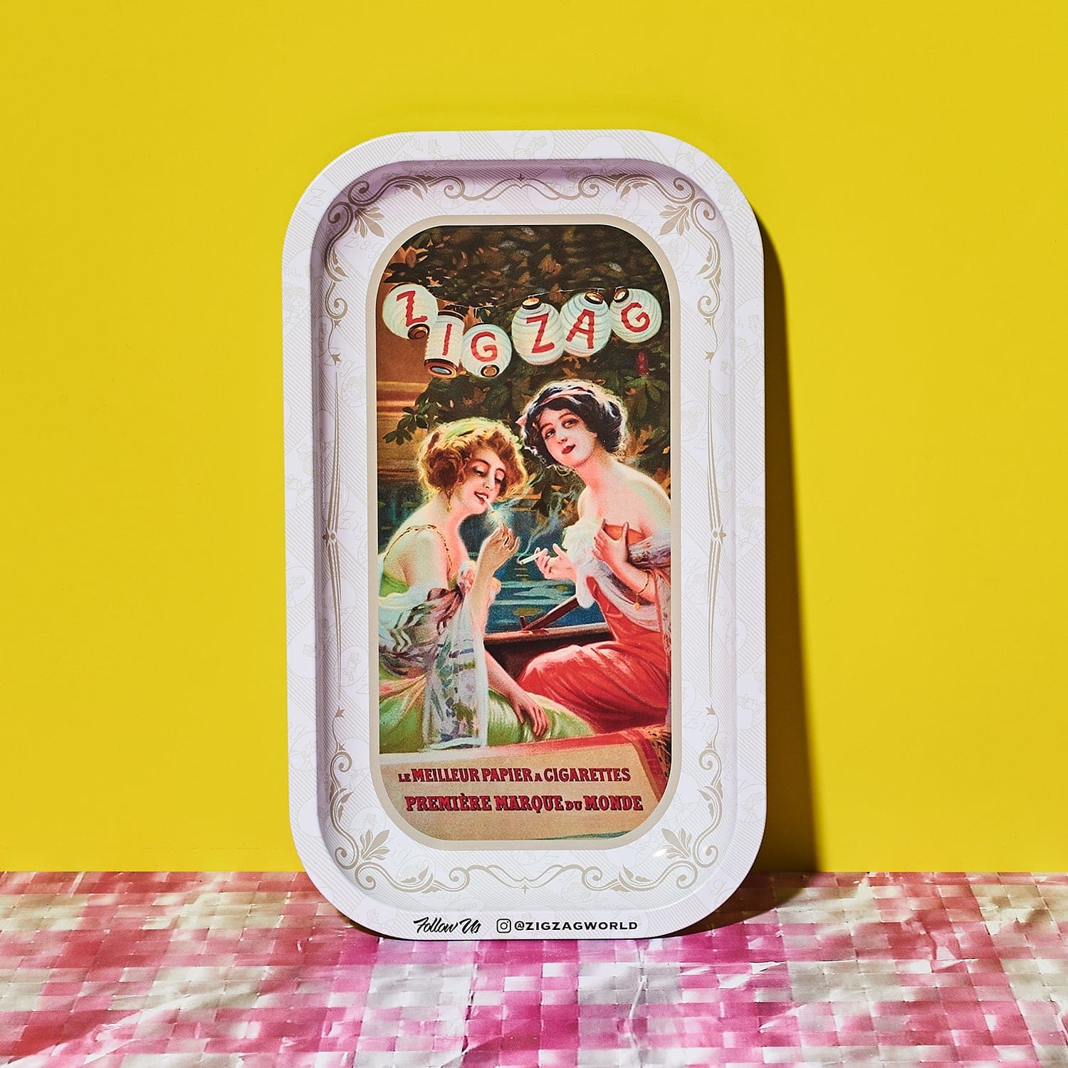 Small Vintage Lanterns Rolling Tray - Image 4